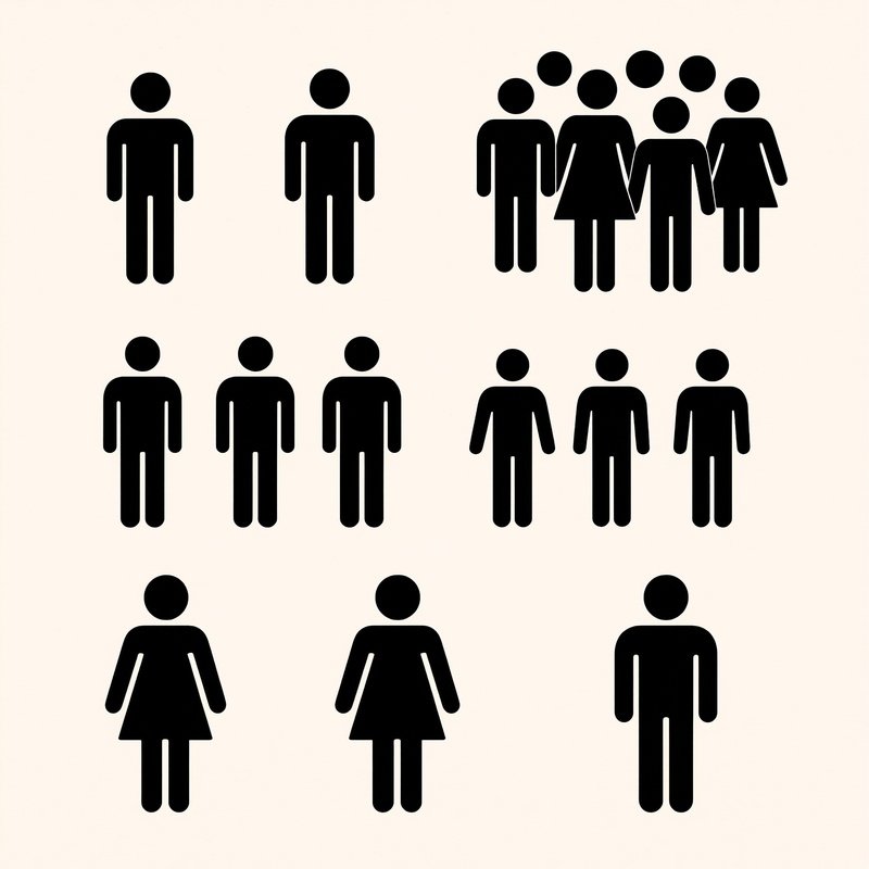 Human Figures In Various Group Sizes Human Figures Groups