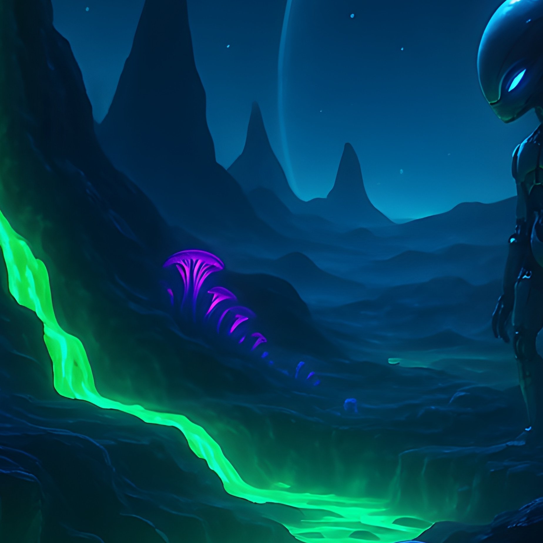 Hydrothermal Vent Science Fiction - Full Resolution Quality Preview