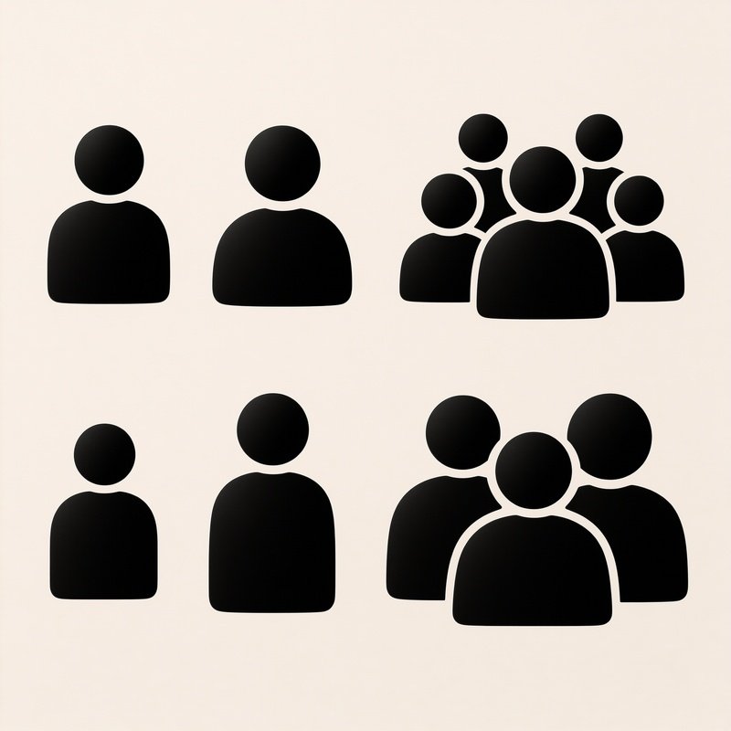 Icon Set Of People Groups Icons People