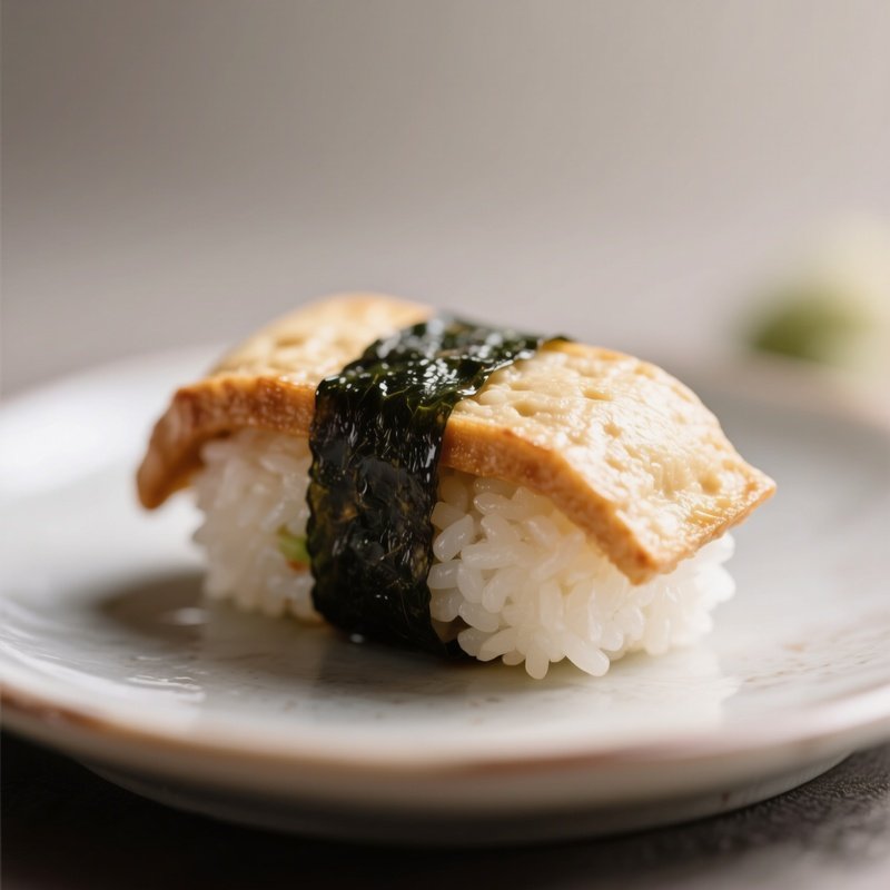 Inari Sushi Vinegared Rice Stuffed Into Sweet Tofu Pockets