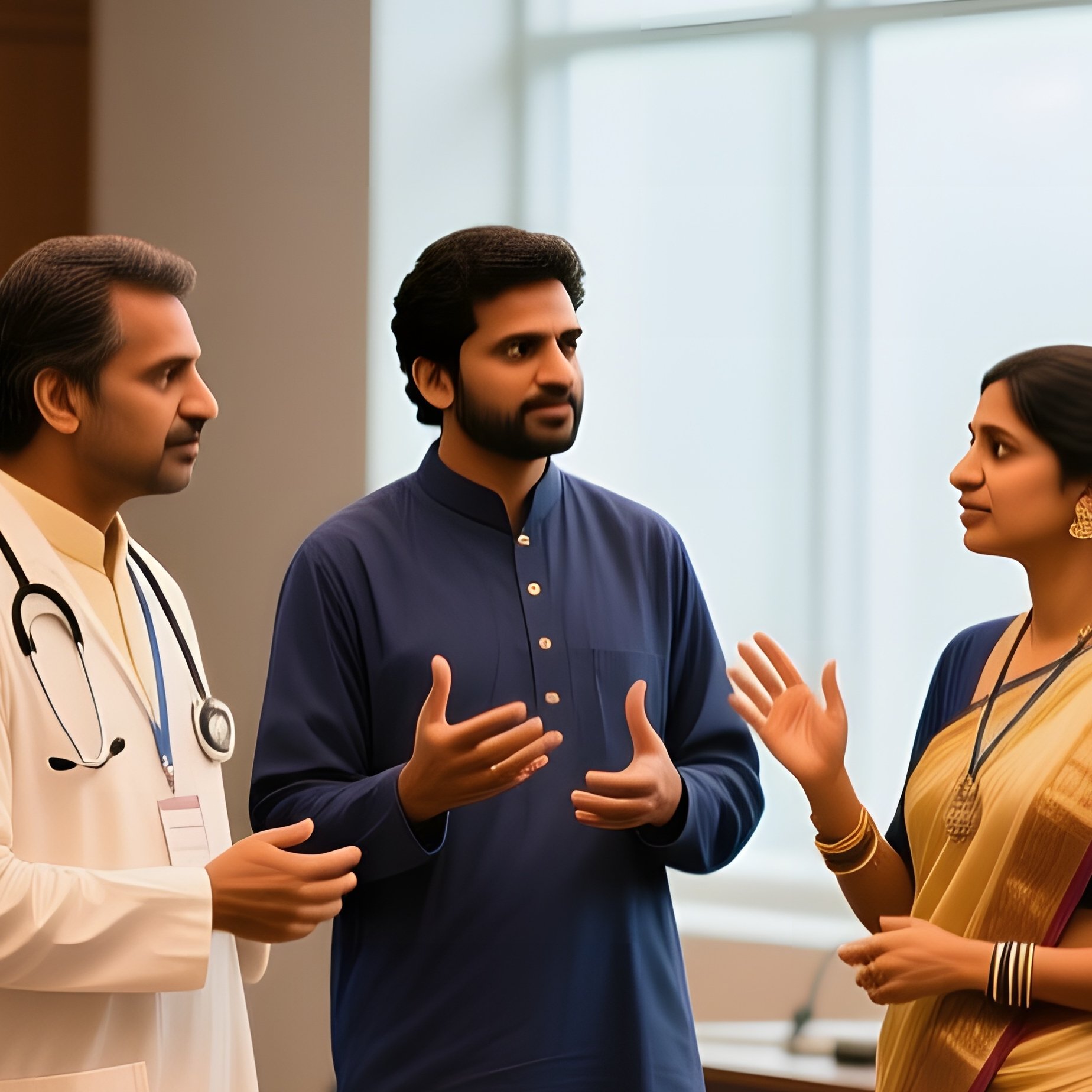 Indian Doctors Traditional Attire Medical Conference Hyderabad - Full Resolution Quality Preview