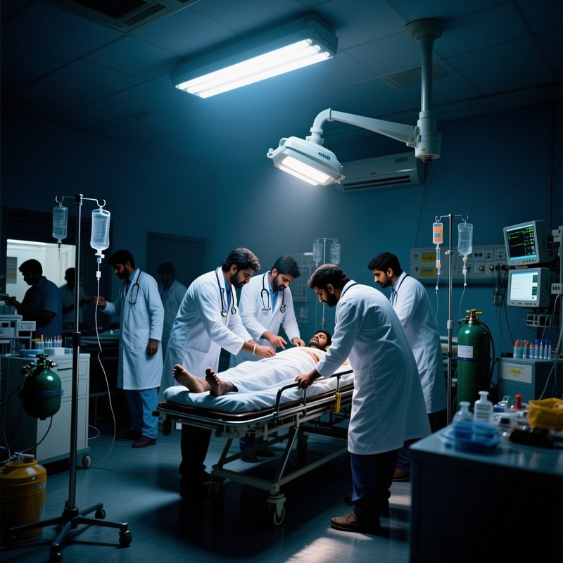 Indian Doctors Trauma Unit Bhopal Night