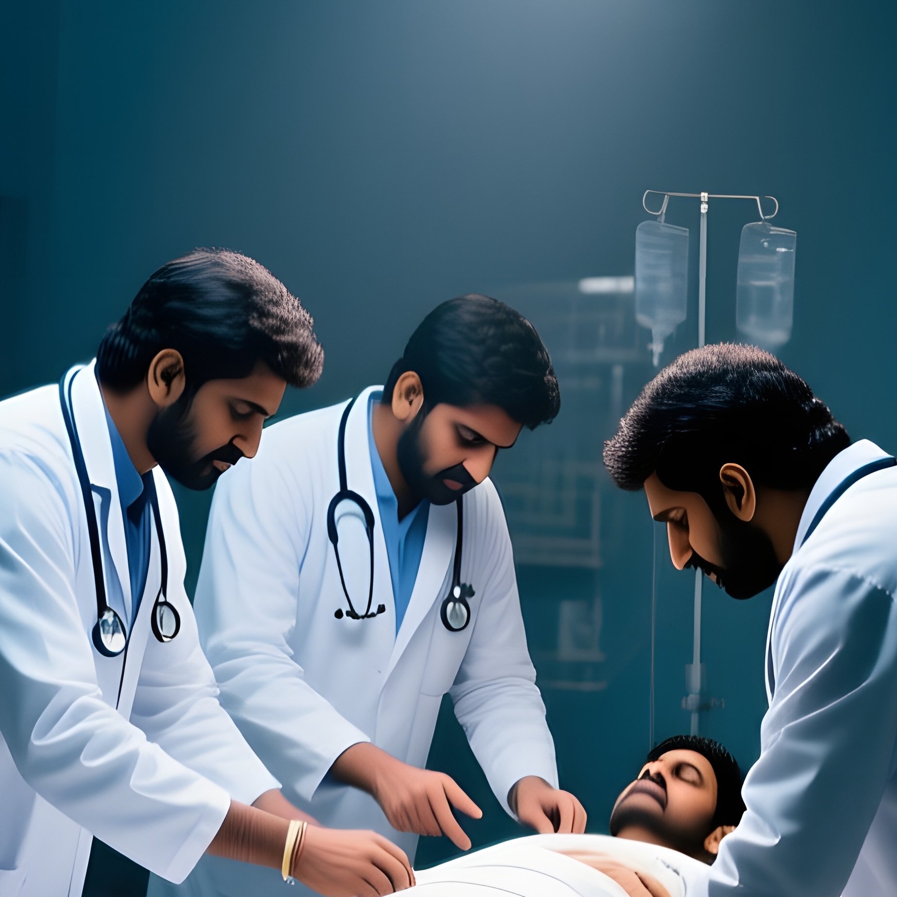 Indian Doctors Trauma Unit Bhopal Night - Full Resolution Quality Preview