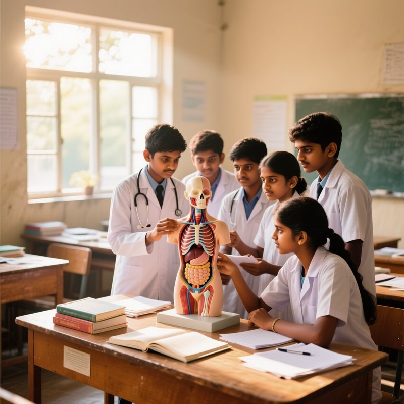 Indian Medical Students Anatomy Class Chennai