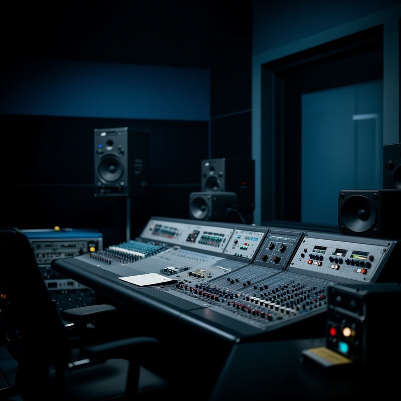 Industrial Control Panels In Audio Studio