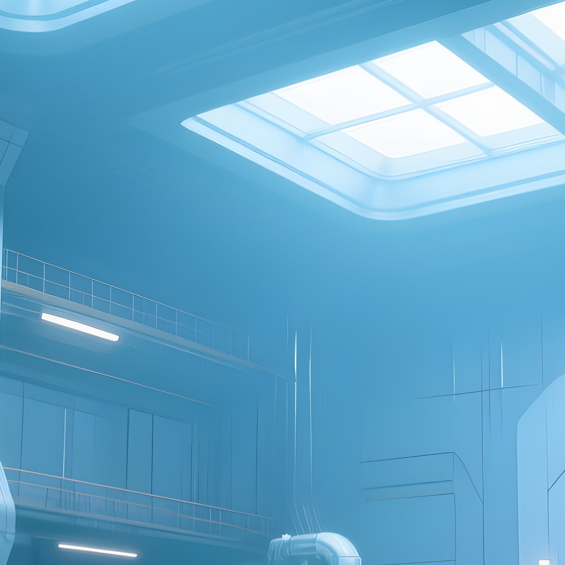 Industrial Hall Skylights Imaginary - Full Resolution Quality Preview