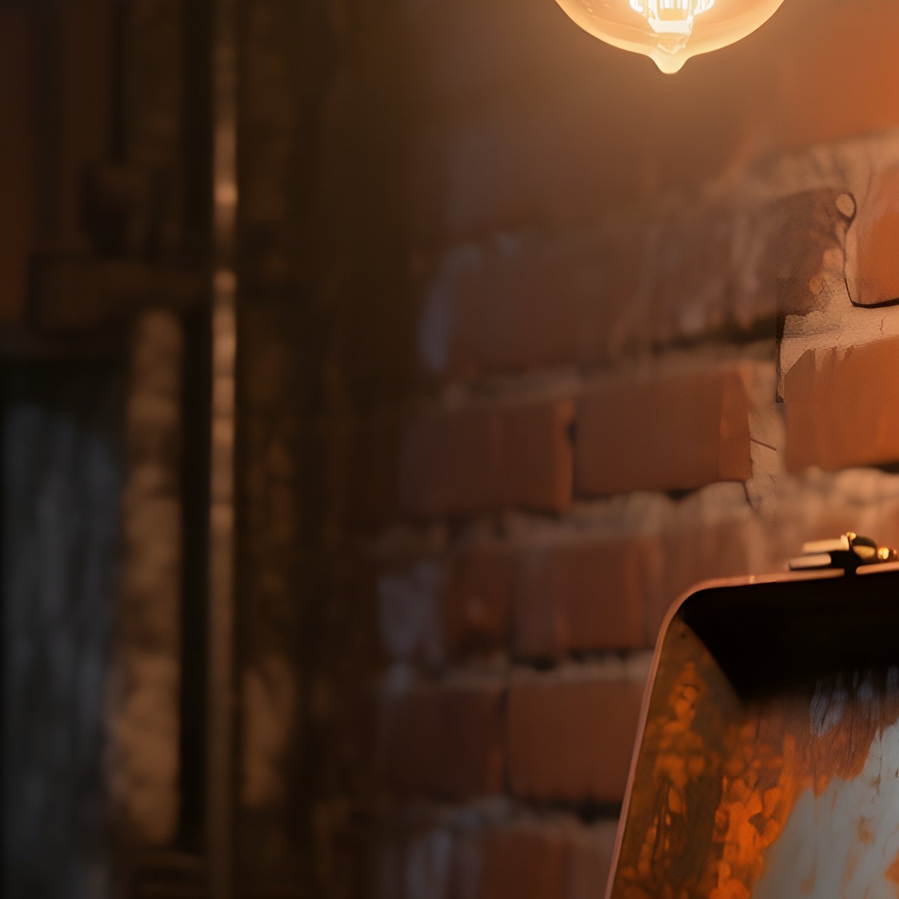 Industrial Loft Night Single Bulb Tools - Full Resolution Quality Preview