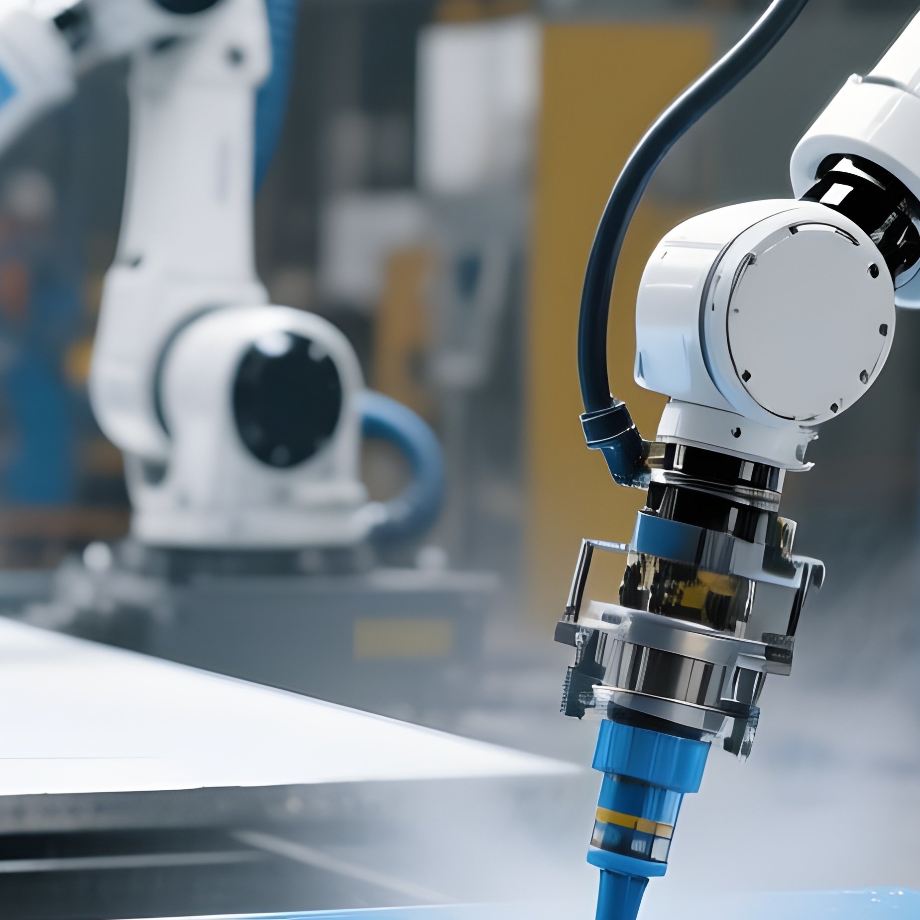 Industrial Paint Robots 1 - Full Resolution Quality Preview