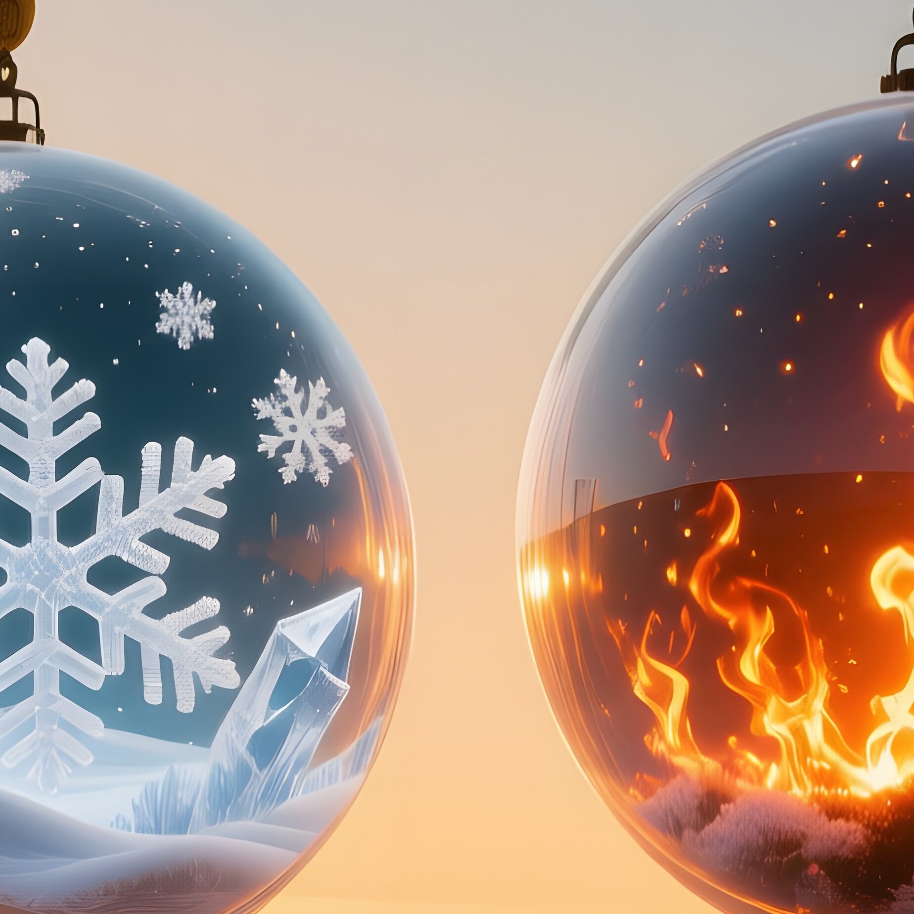 Industrial Pier Sunset Crane Spheres Snow Fire - Full Resolution Quality Preview