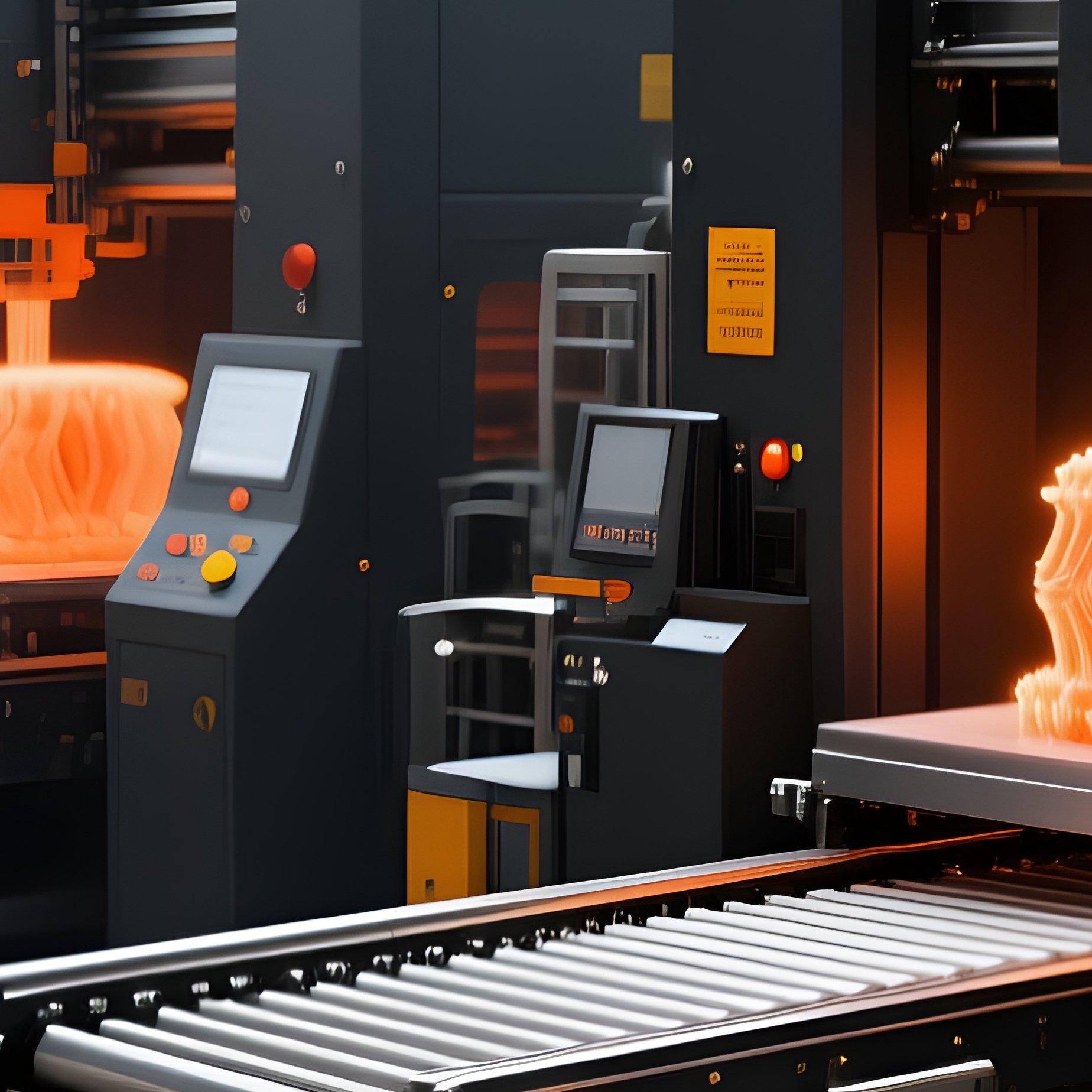 Industrial Technology 3D Printing Factory - Full Resolution Quality Preview