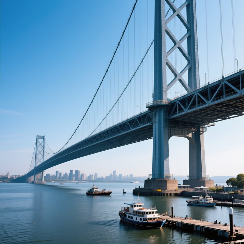 Infrastructure Elements Scale Bridge And River System