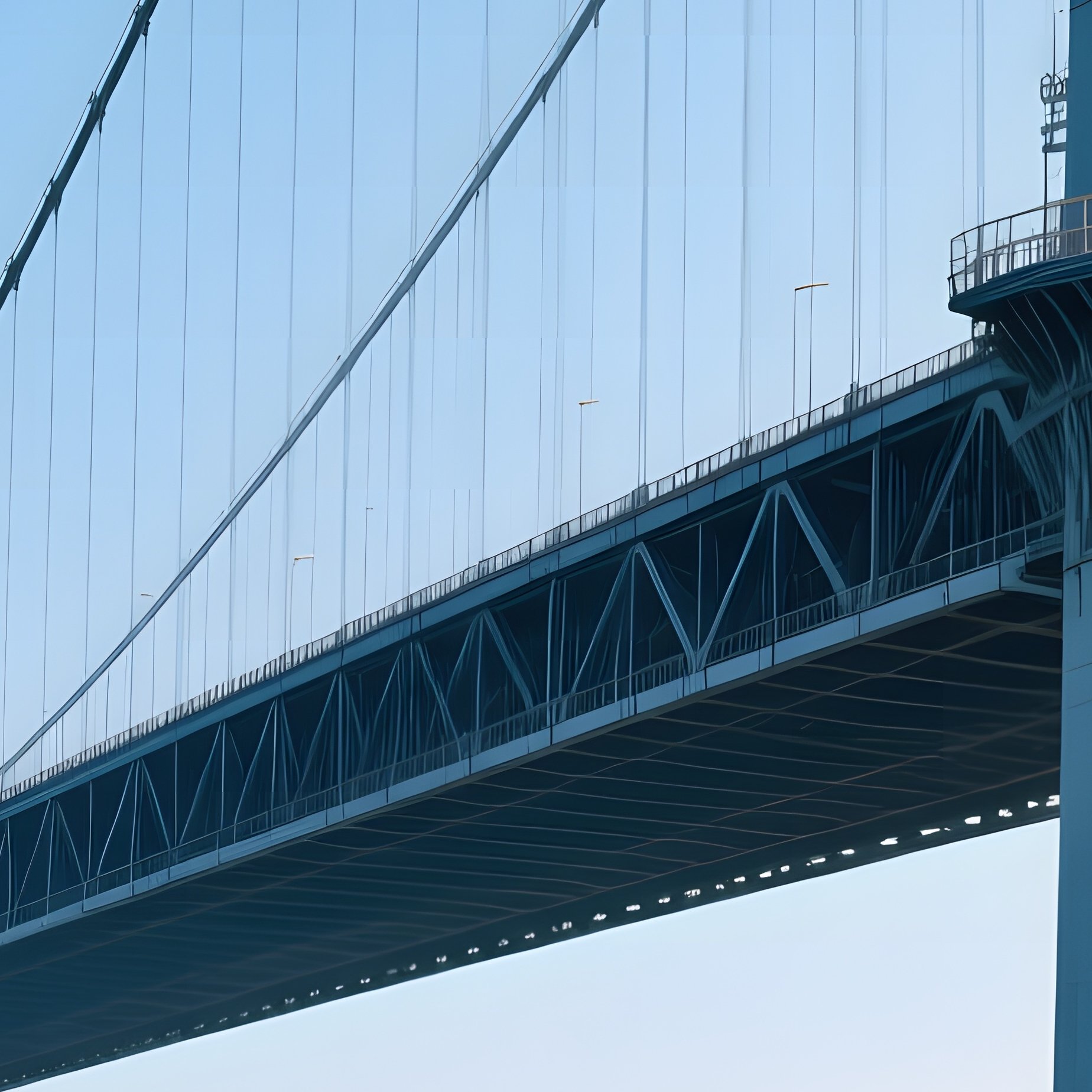 Infrastructure Elements Scale Bridge And River System - Full Resolution Quality Preview