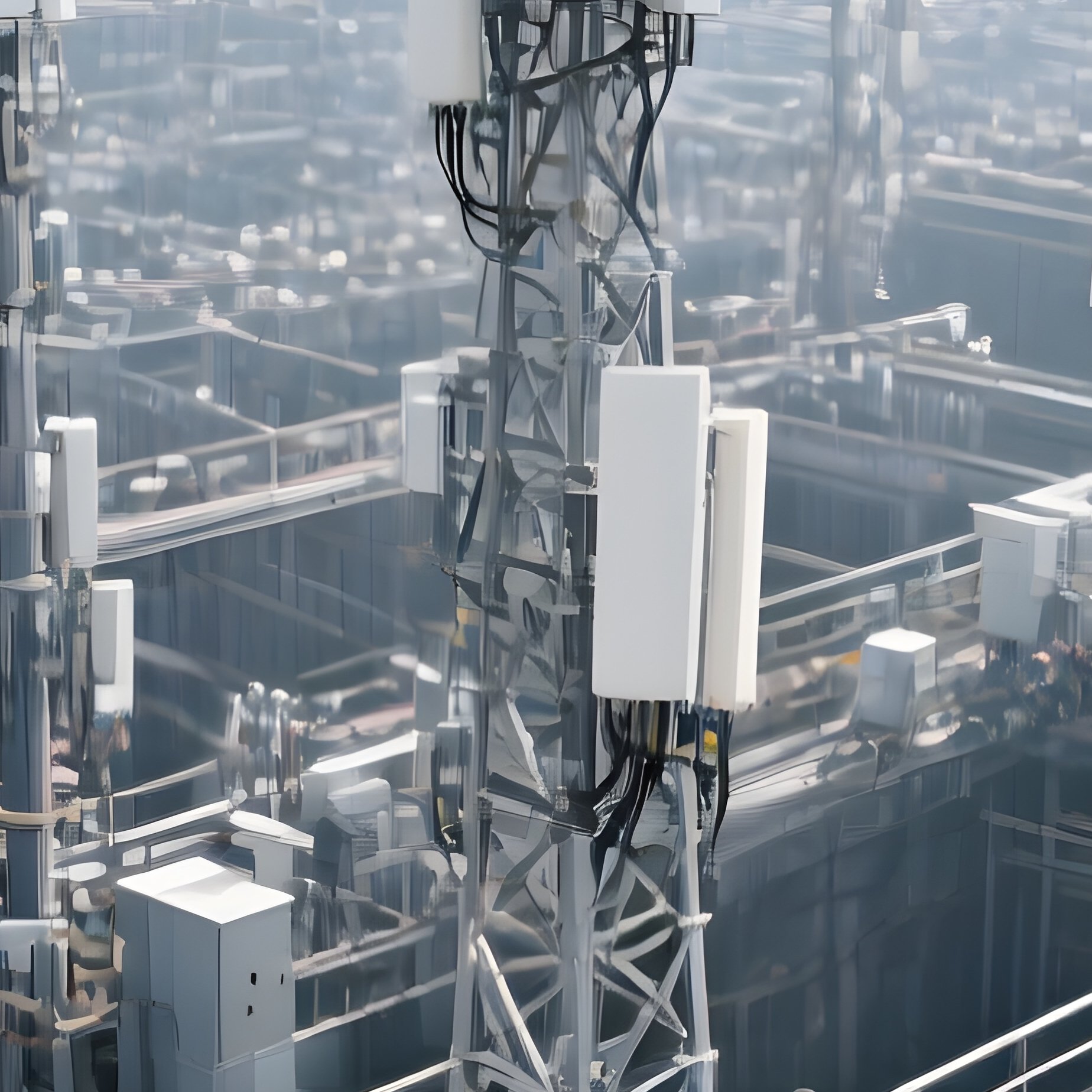 Infrastructure Elements Scale Telecom Tower Grid - Full Resolution Quality Preview