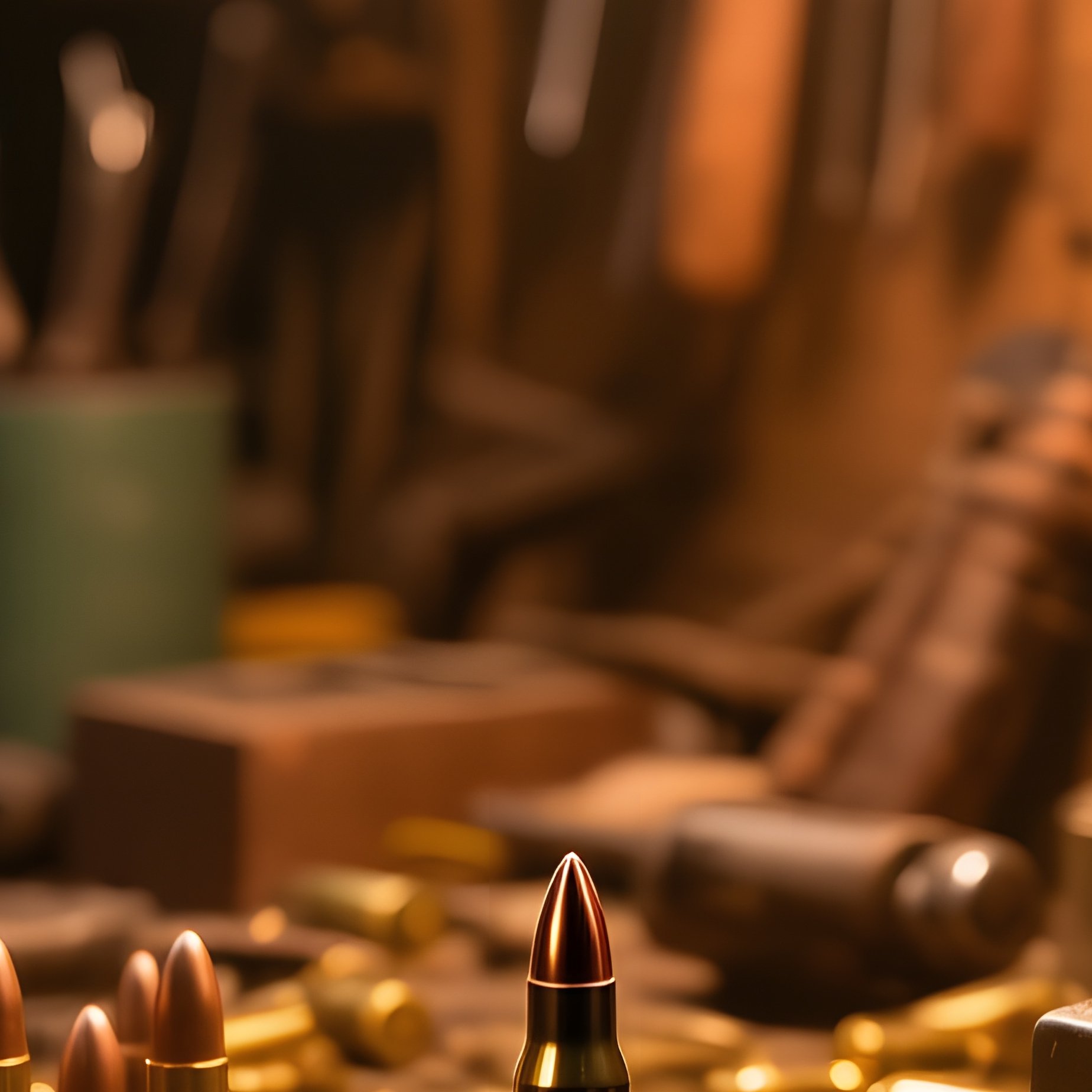 Intimate Gunsmith Workshop Amber Light - Full Resolution Quality Preview