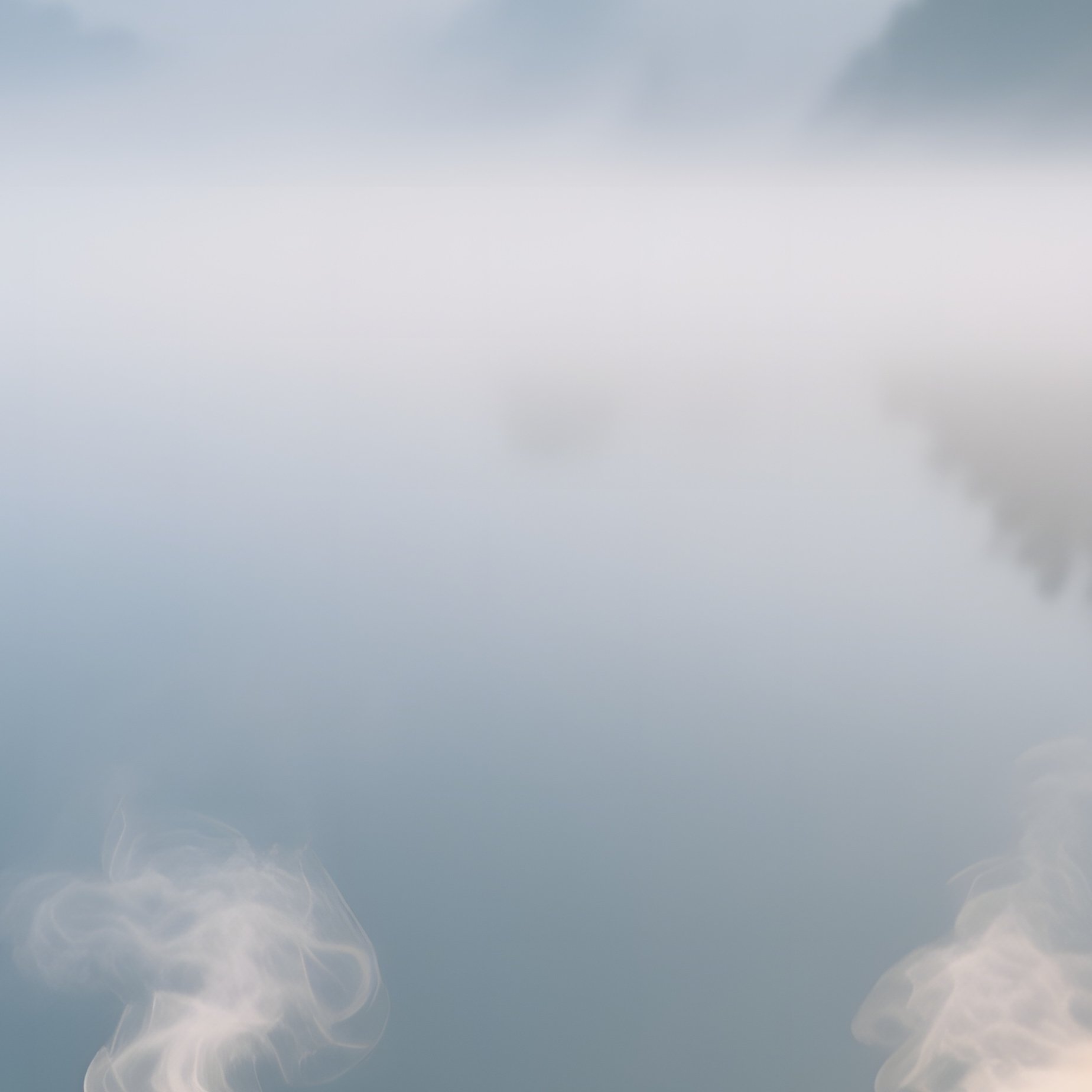 Intimate Tea Ceremony Bamboo Deck Misty Lake Vietnam Dawn - Full Resolution Quality Preview