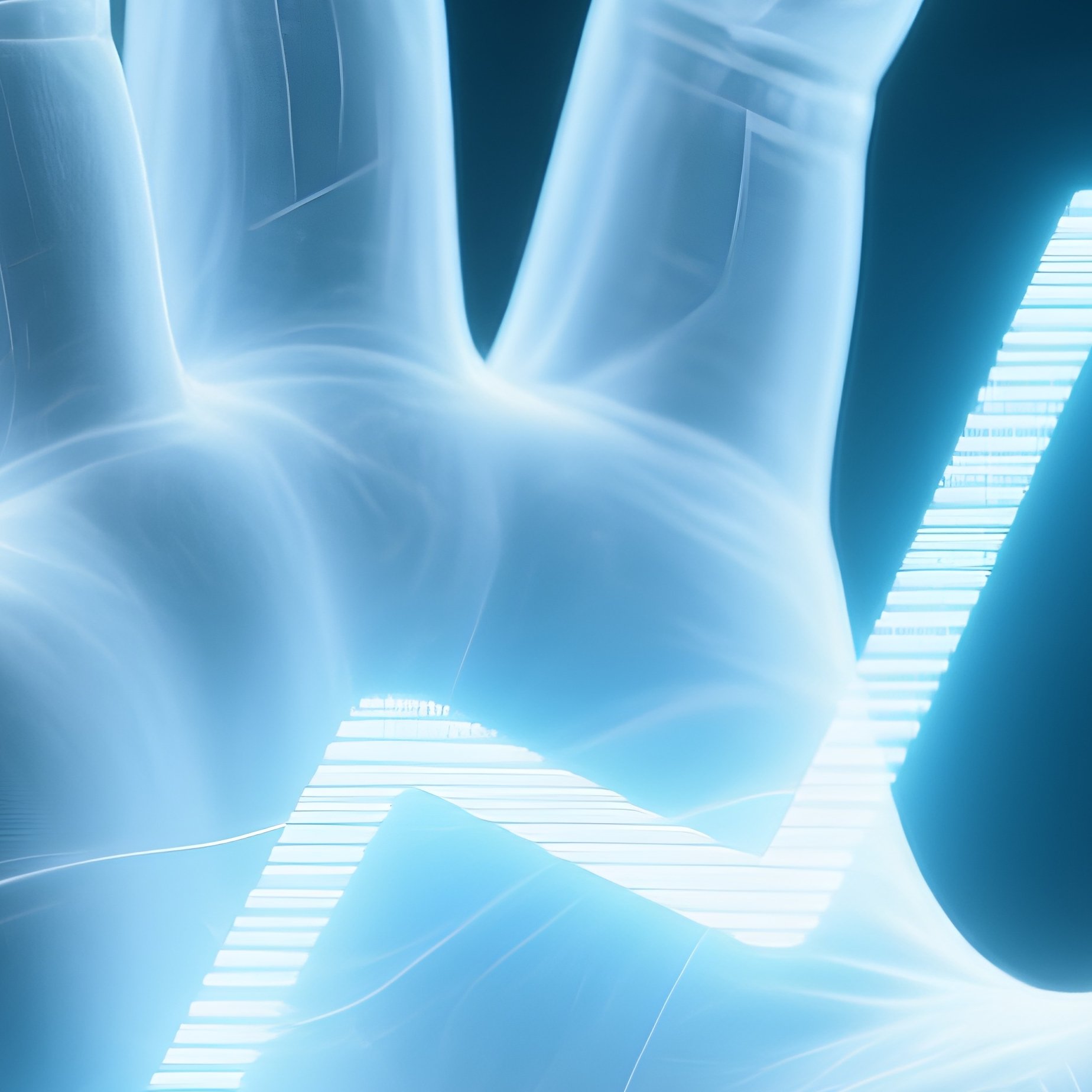 Invisible Hand Stock Chart Upward Push - Full Resolution Quality Preview