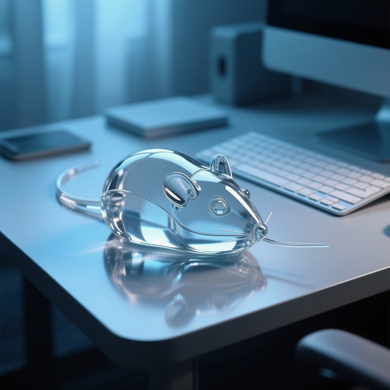 Invisible Mouse Surreal Illustration