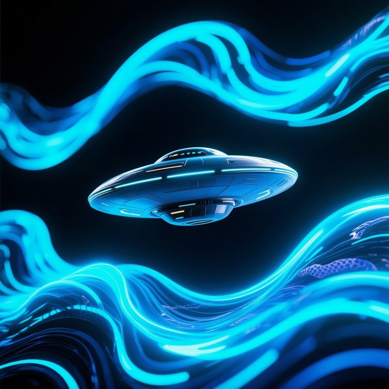 Ion Serpent Electric Blue Light Artwork