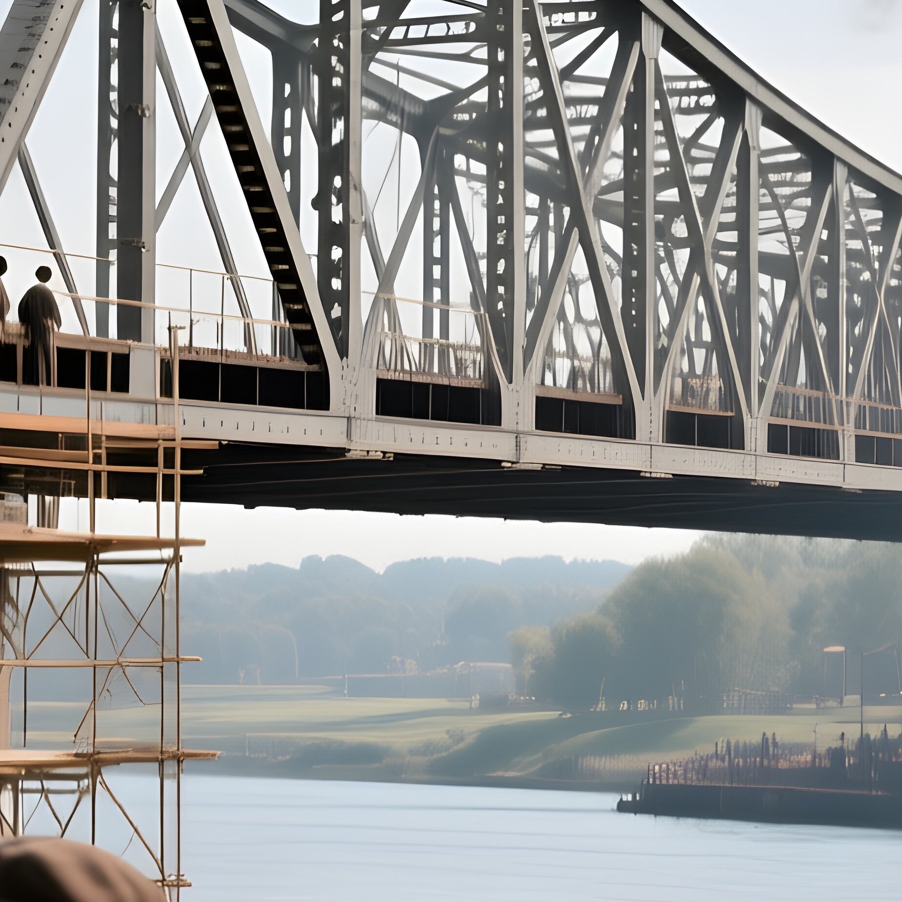 Iron Bridge Construction Early Industrial Era - Full Resolution Quality Preview