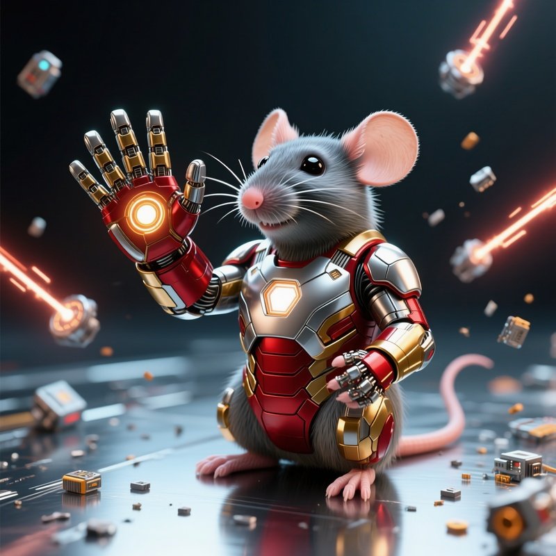 Iron Man Gauntlet Mouse Shaped Hand