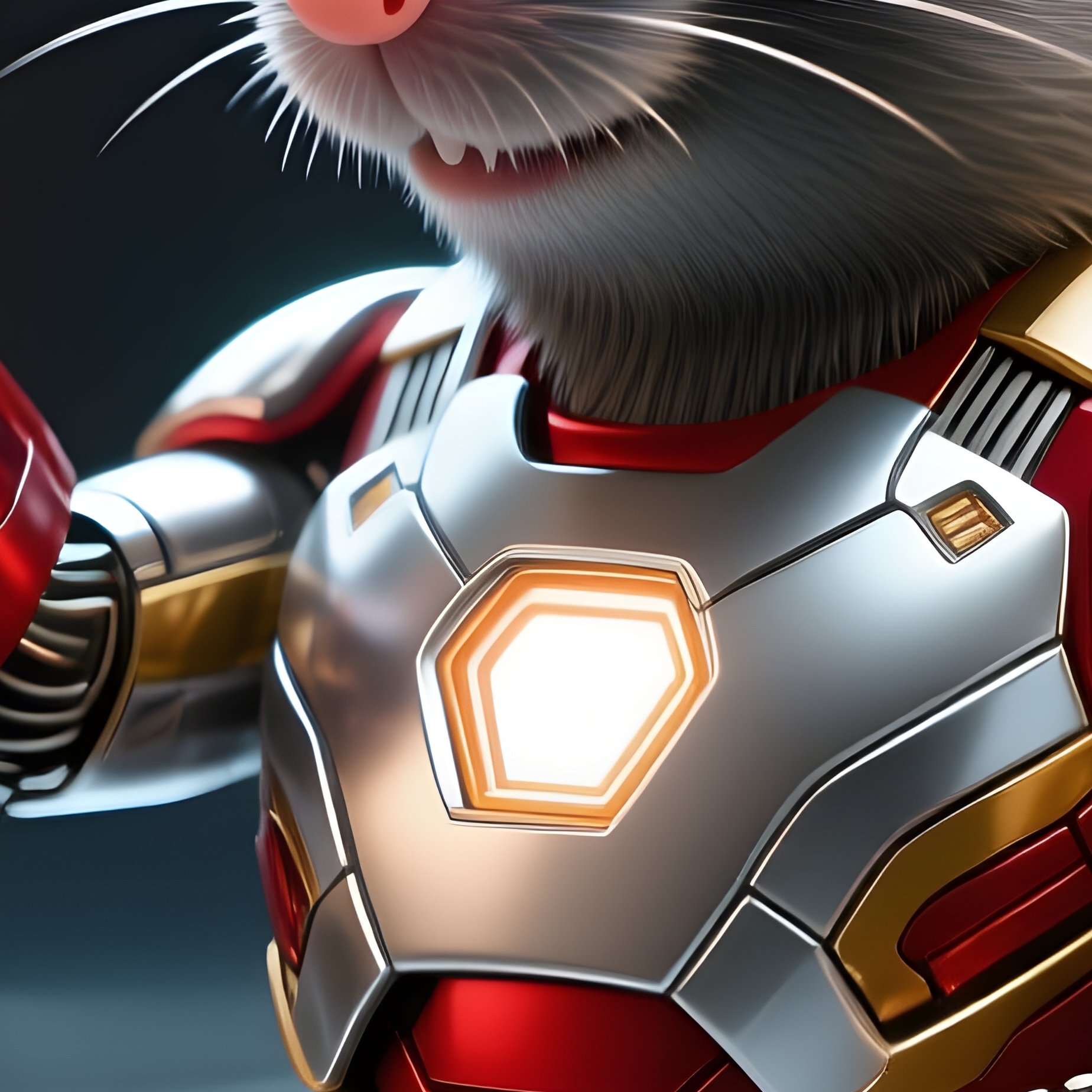 Iron Man Gauntlet Mouse Shaped Hand - Full Resolution Quality Preview