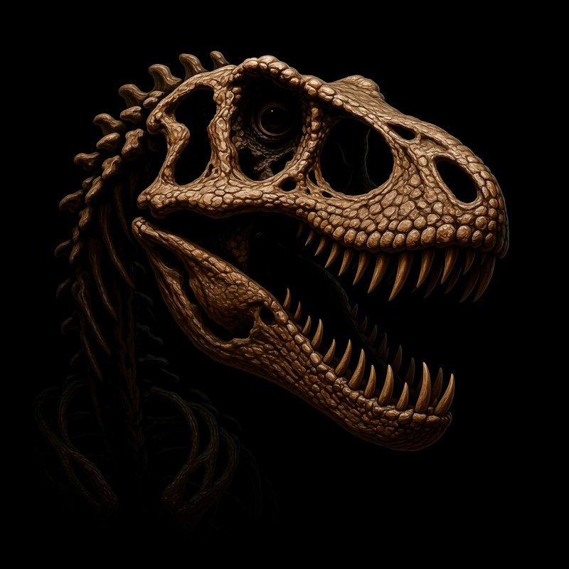 Irritator Dinosaur Fossil Art