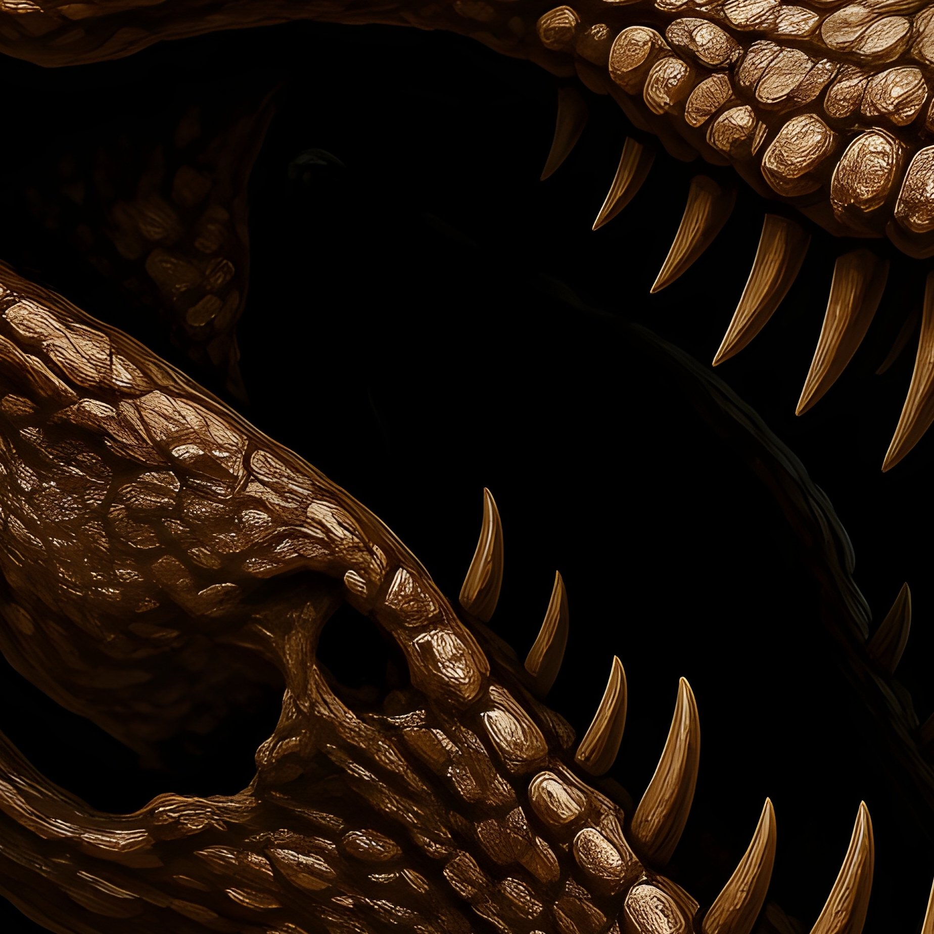 Irritator Dinosaur Fossil Art - Full Resolution Quality Preview