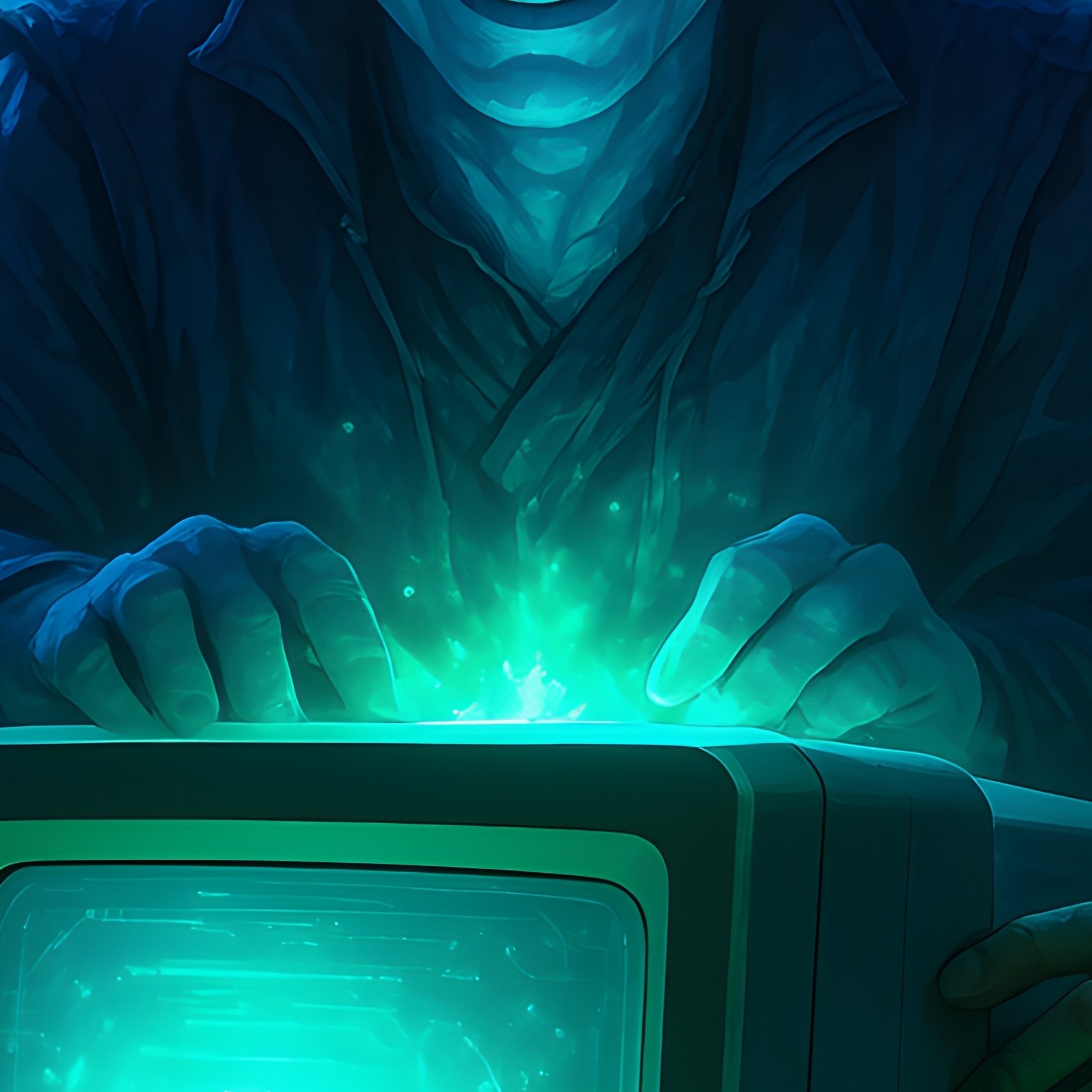 It Support Team Fixing Computers Fantasy - Full Resolution Quality Preview