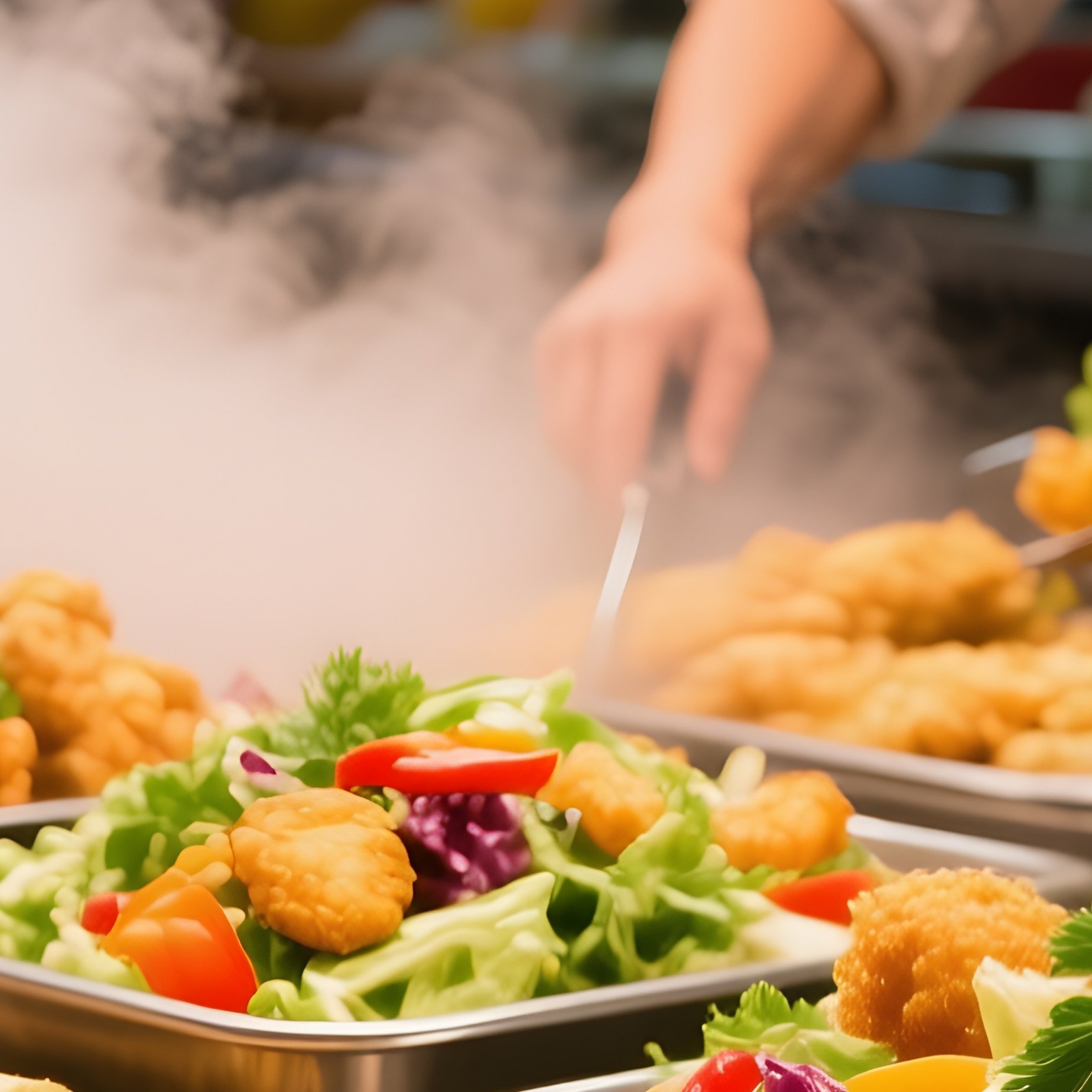 Iv Rolls Salads Fresh Fried - Full Resolution Quality Preview