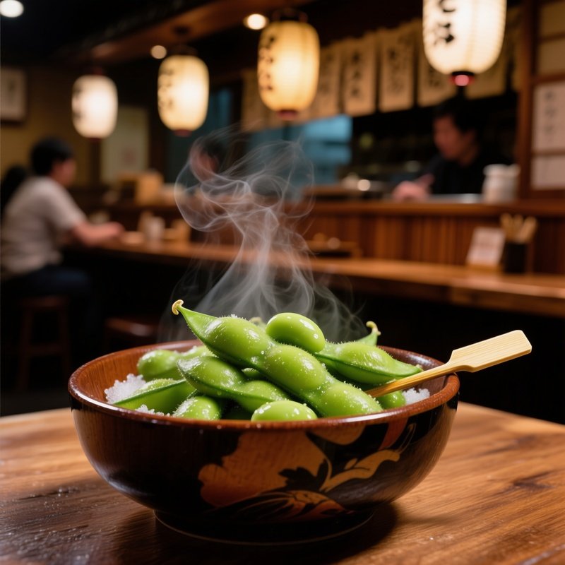 Izakaya Style Edamame Boiled Soybeans Seasoned With Salt