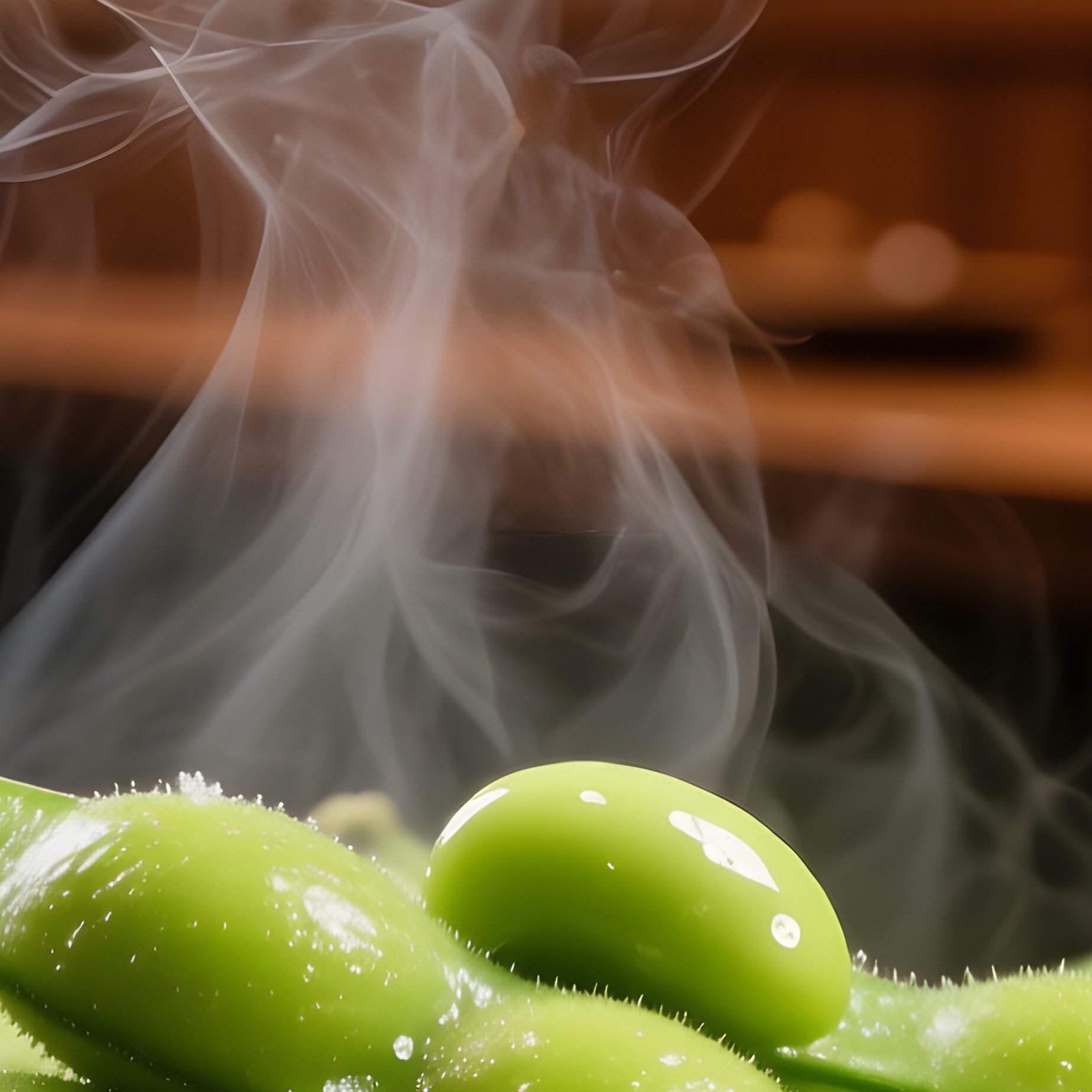 Izakaya Style Edamame Boiled Soybeans Seasoned With Salt - Full Resolution Quality Preview