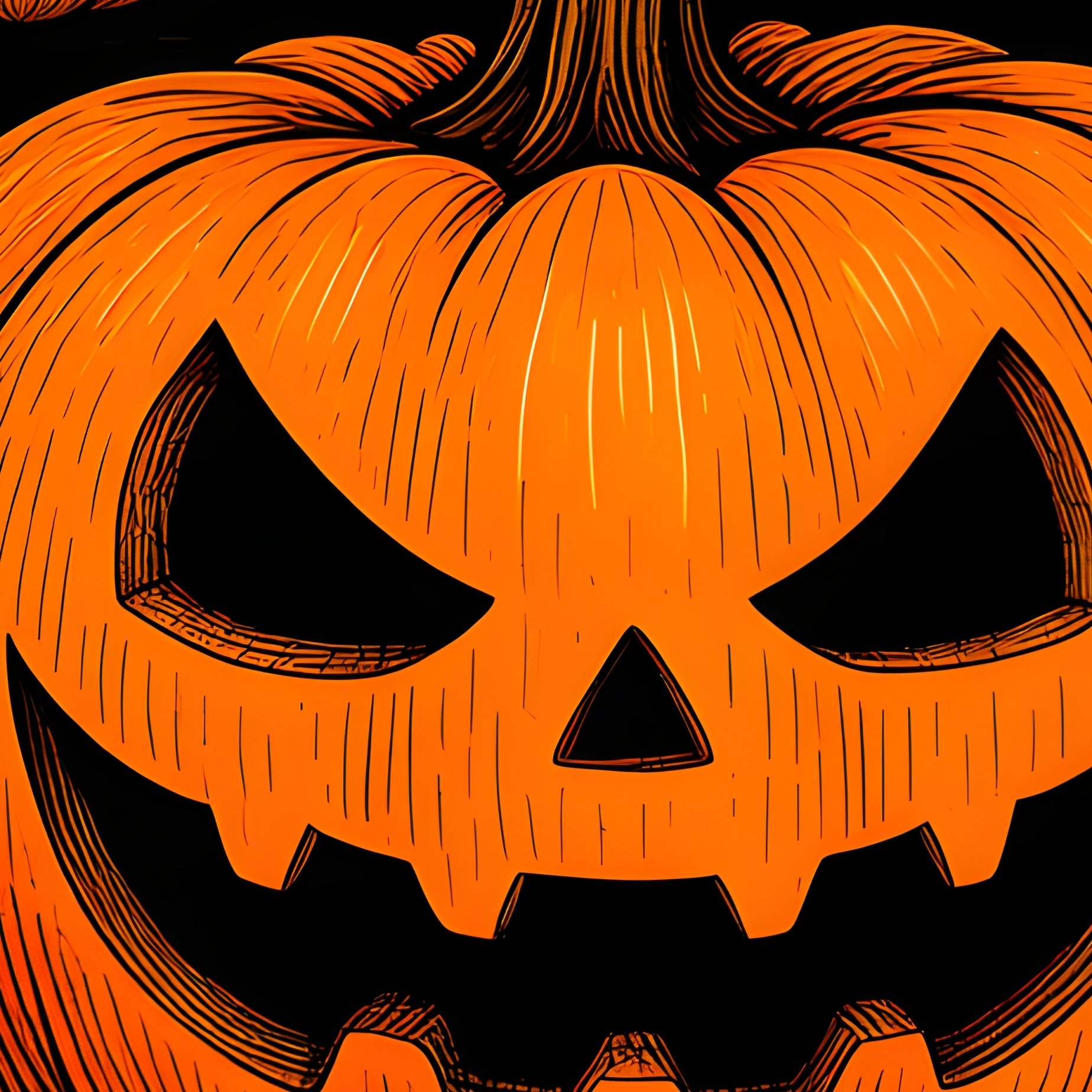Jack O Lanterns And Bats Halloween Pumpkins - Full Resolution Quality Preview