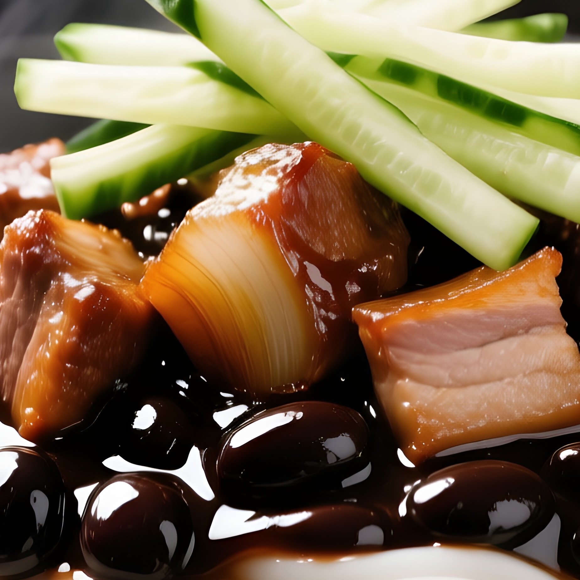 Jajangmyeon Bowl With Black Bean Sauce - Full Resolution Quality Preview
