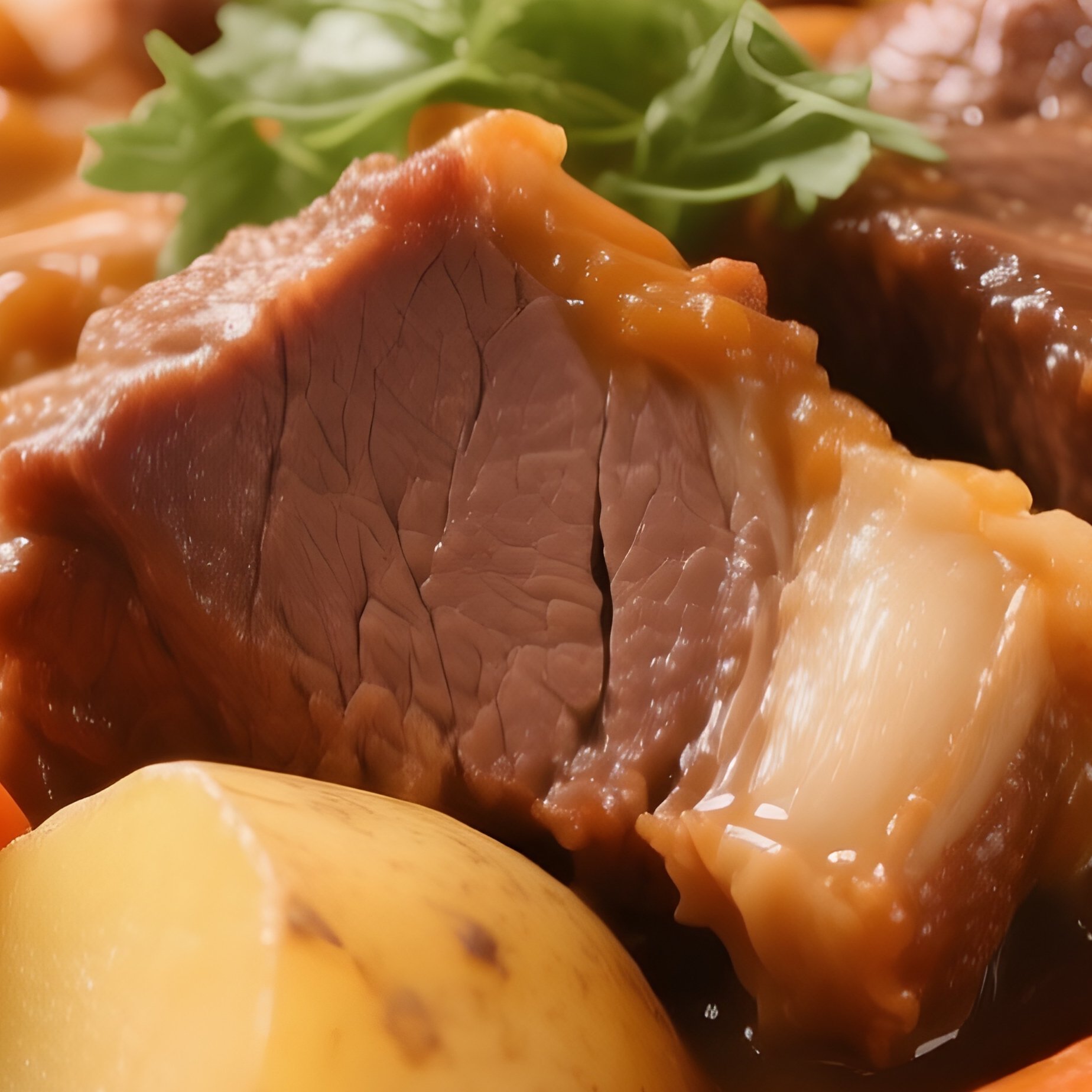 Japanese Curry With Tender Meat, Carrots, Potatoes, And Thick Curry Sauce Over Rice - Full Resolution Quality Preview