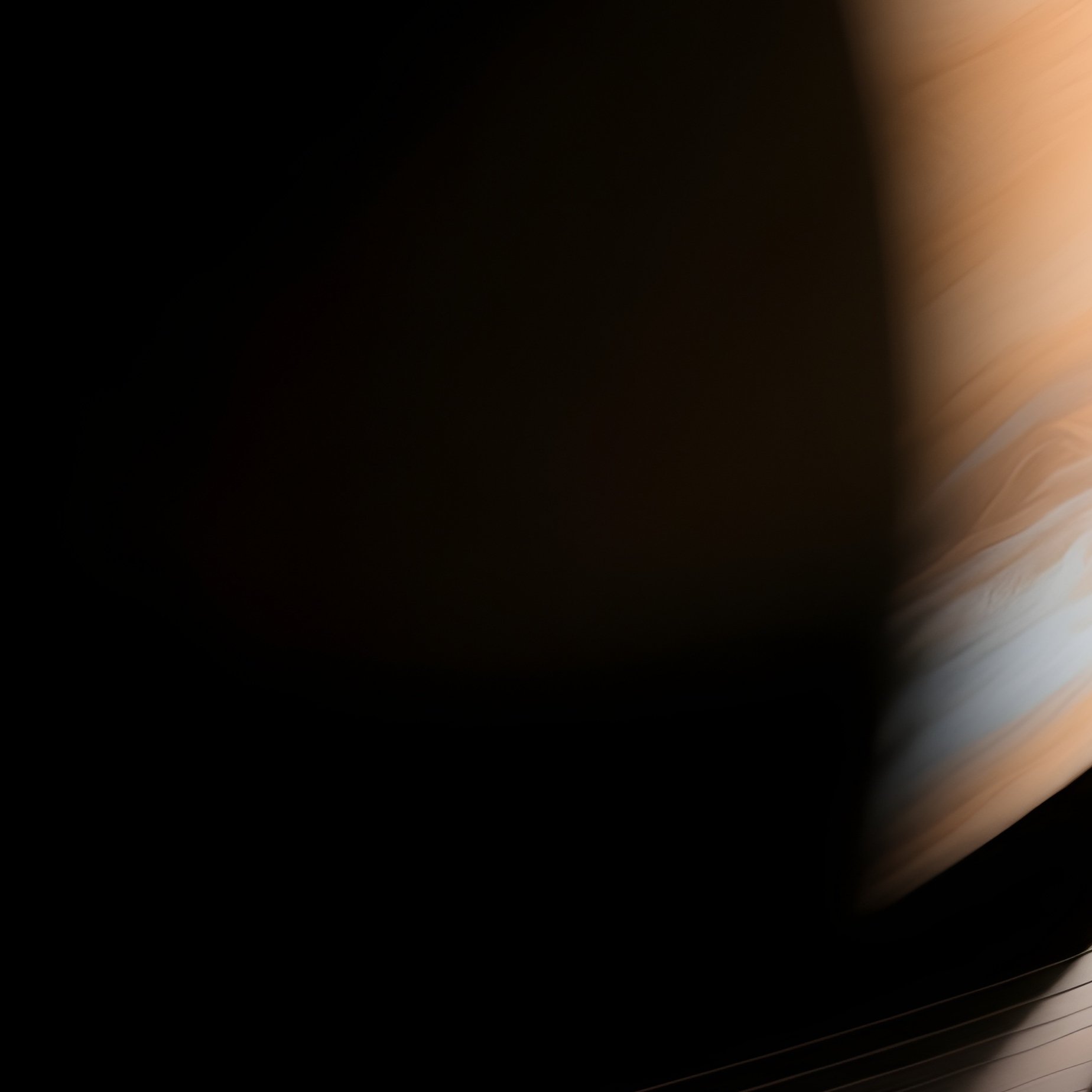 Jupiter Shadow Over Rings And Glowing Moons - Full Resolution Quality Preview