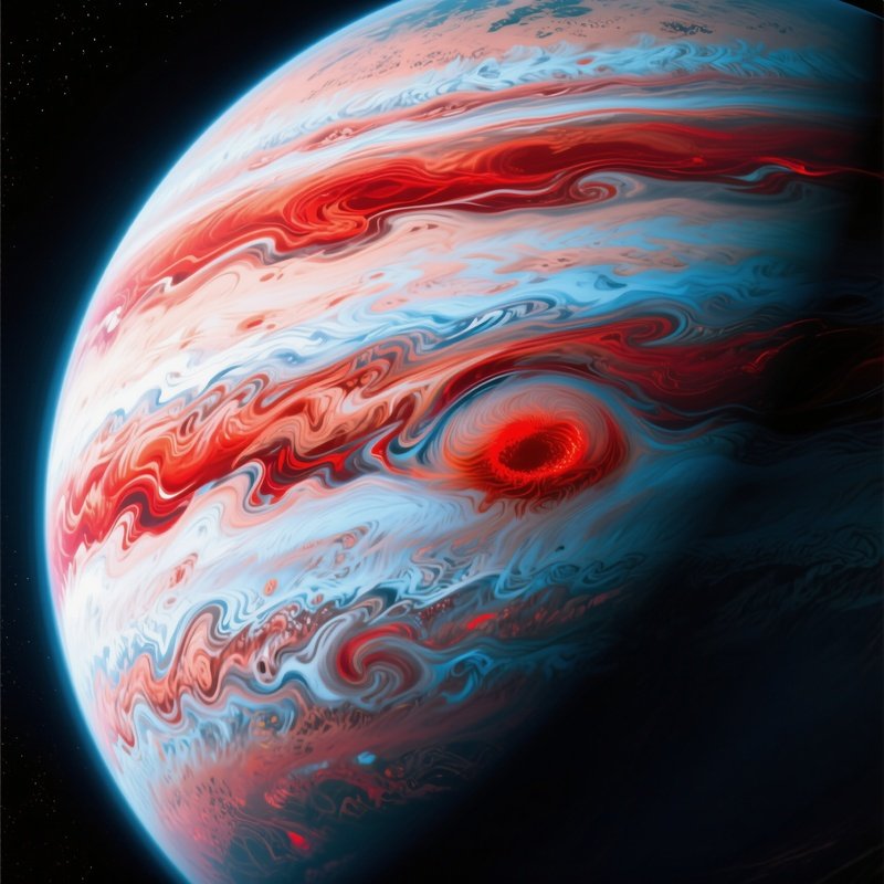 Jupiter With Raging Storms