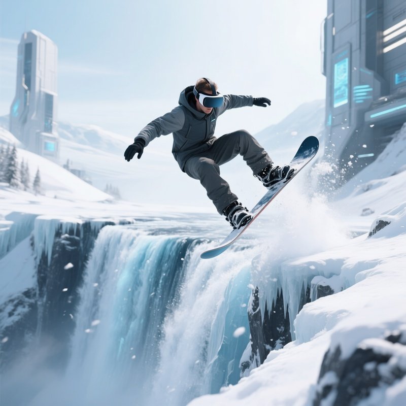 Kai Frost Flipping Over A Frozen Waterfall Fictional