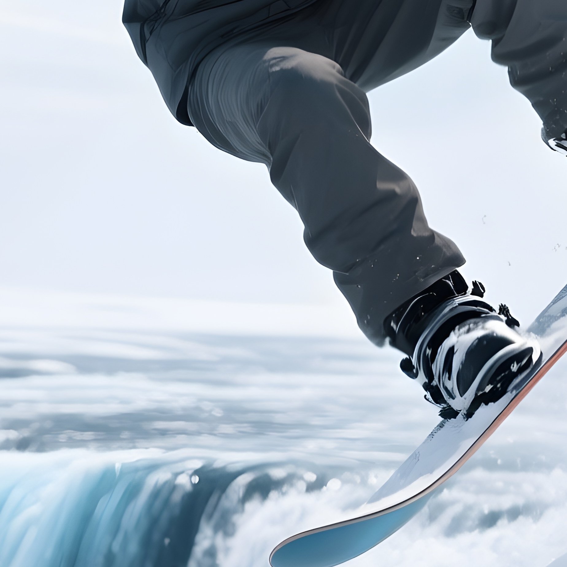 Kai Frost Flipping Over A Frozen Waterfall Fictional - Full Resolution Quality Preview