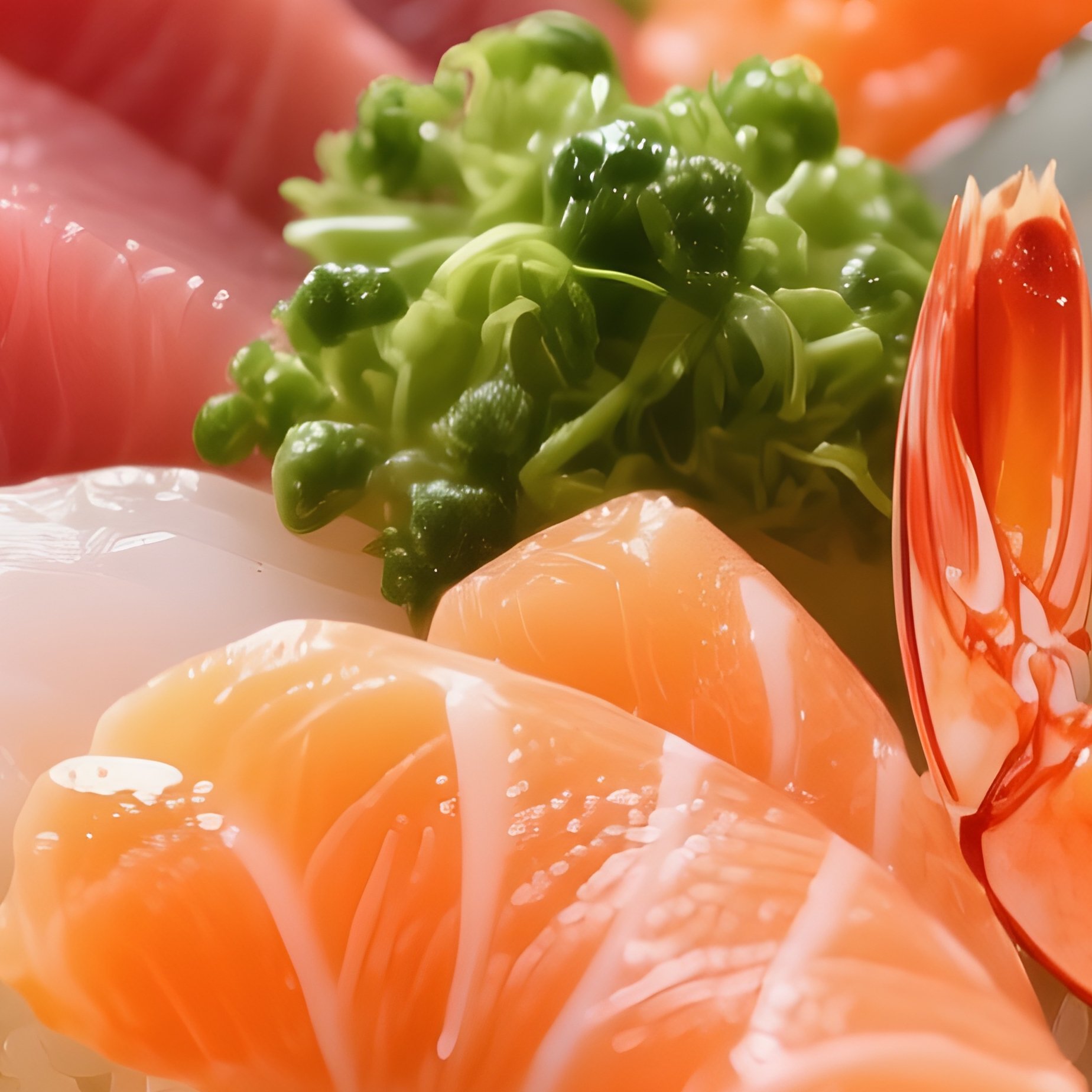 Kaisendon Seafood Rice Bowl With Fresh Sashimi - Full Resolution Quality Preview