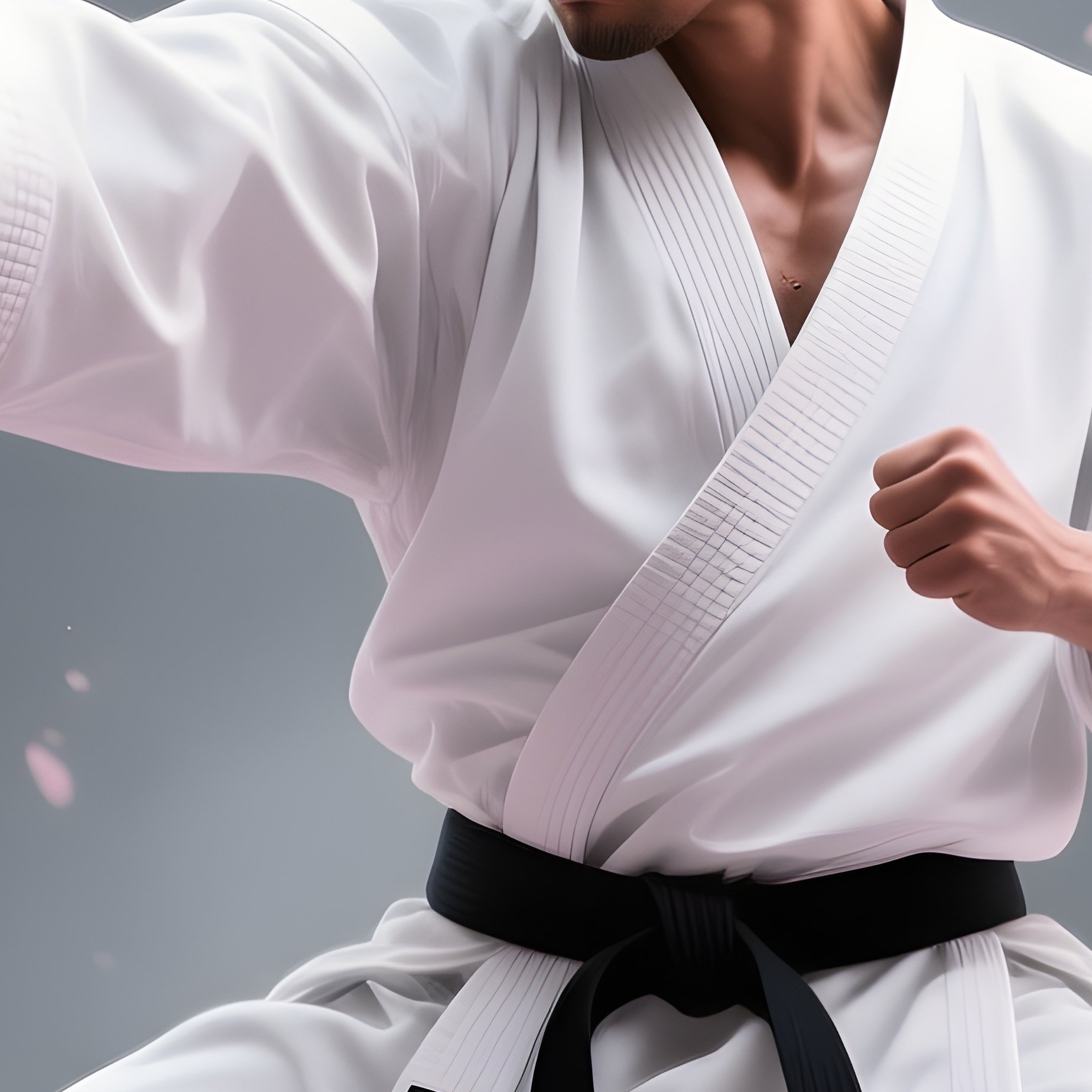 Karate Fighter Under Cherry Blossoms Fictional Story - Full Resolution Quality Preview