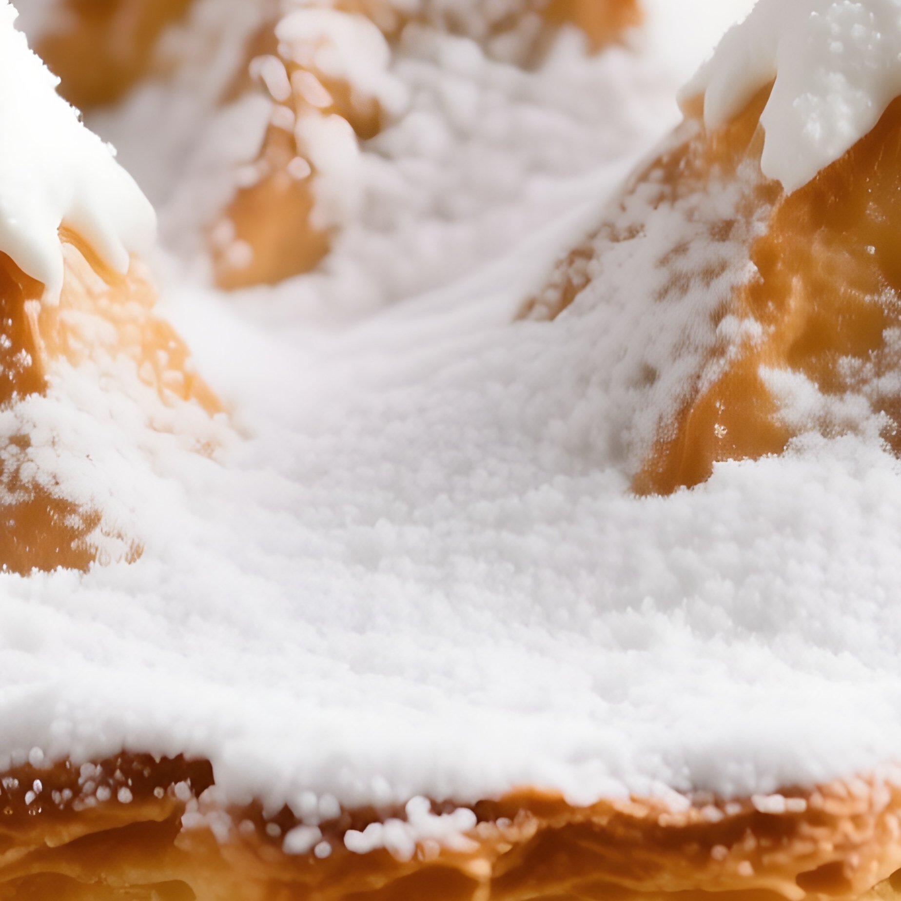 Karpatka Cream Pie With Mountain Peaks - Full Resolution Quality Preview