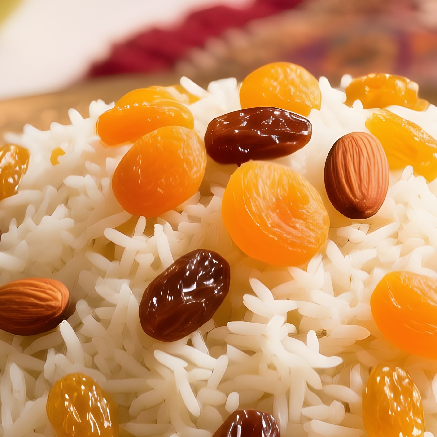 Kashmiri Pulao With Kashmiri Wool Shawl And Apples - Full Resolution Quality Preview
