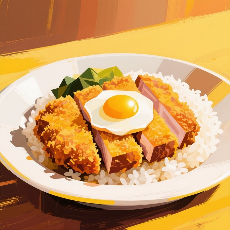 Katsudon As Abstract Art Concept