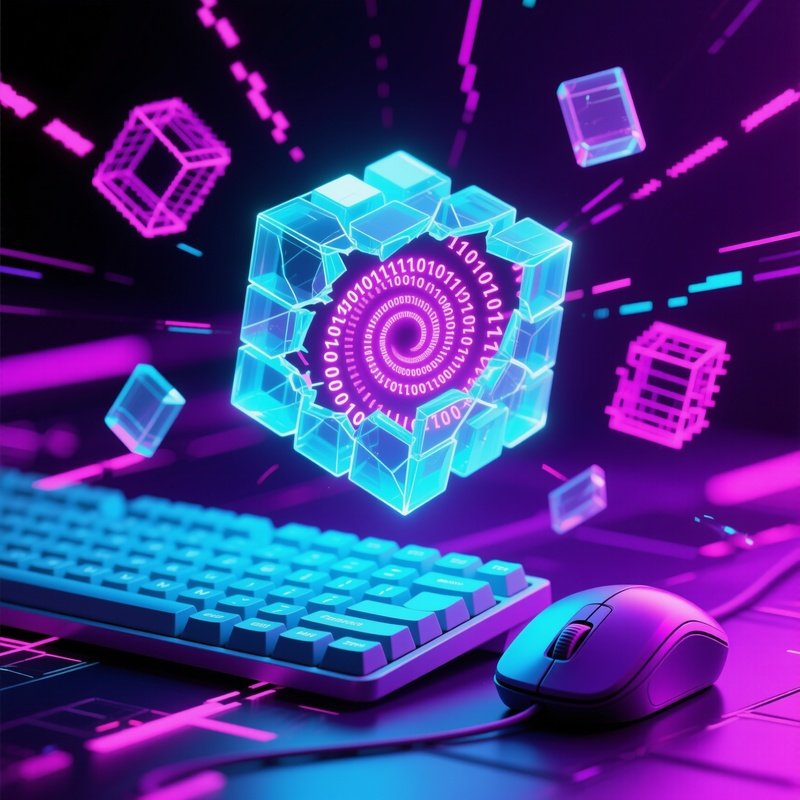 Keyboard Mouse Oddities Digital Art Abstract