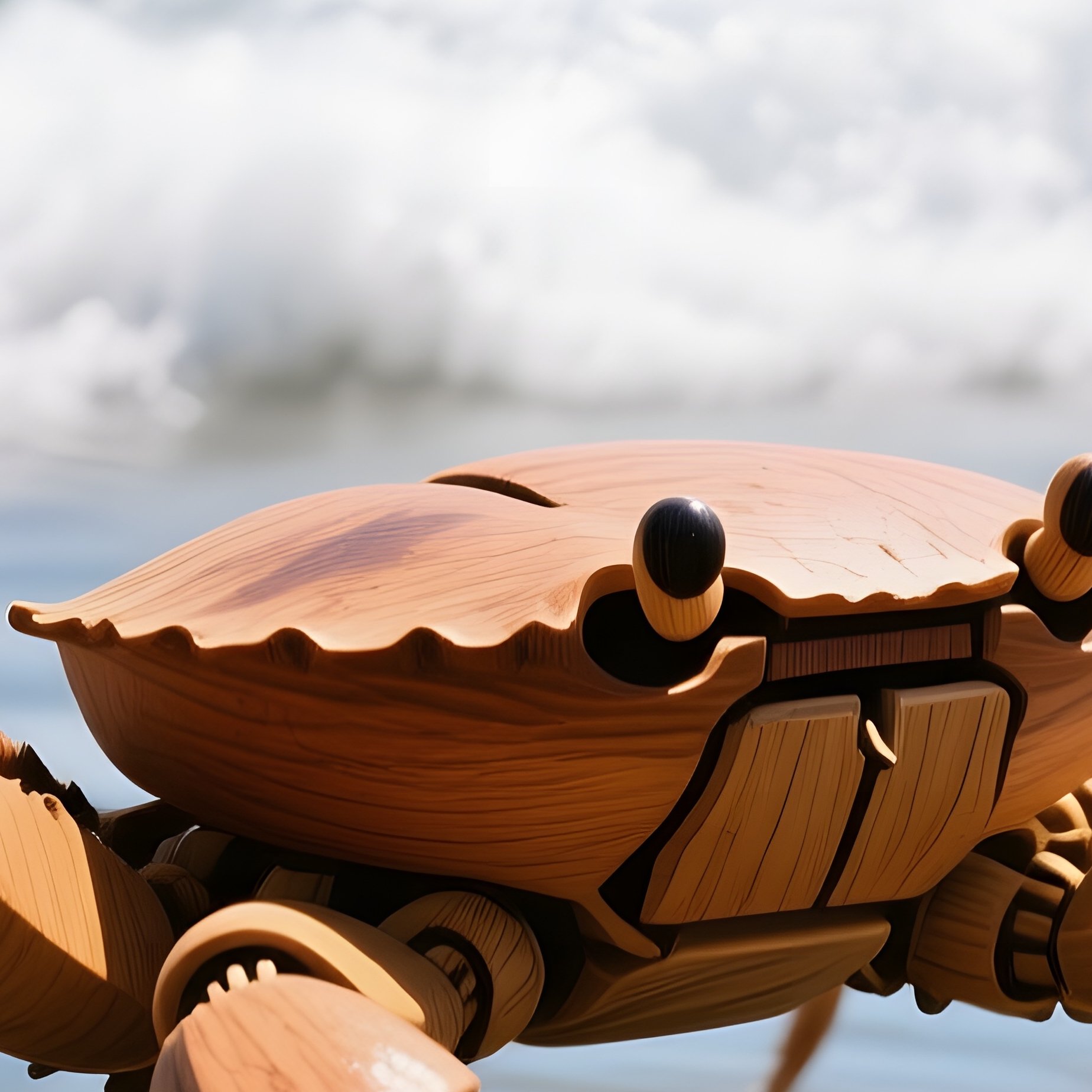 Kinetic Wooden Crab Tide Pool - Full Resolution Quality Preview