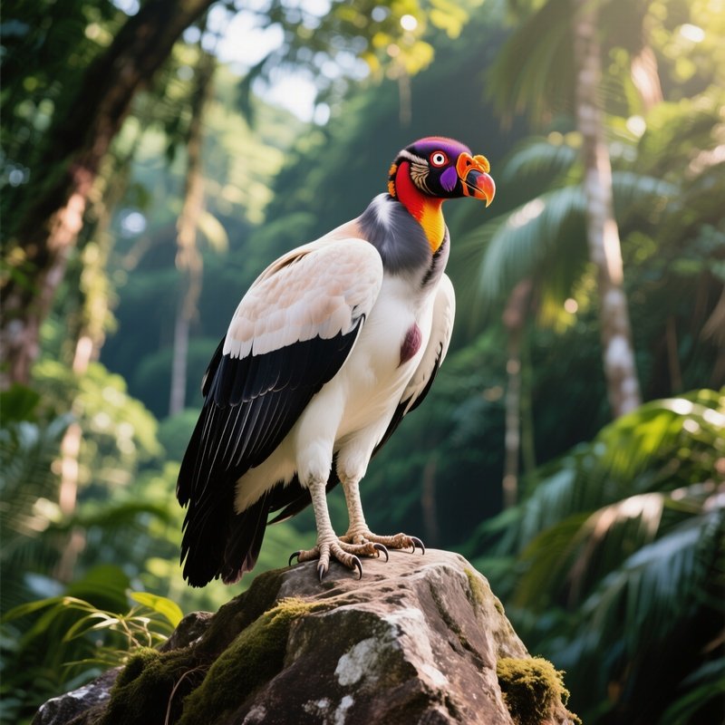King Vulture Bizarre Colorful Head