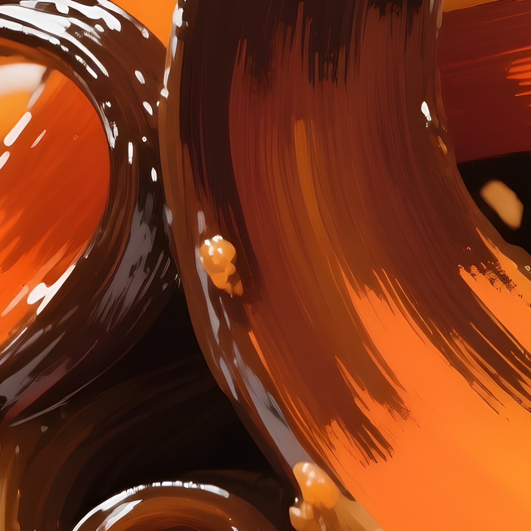 Kinpira Gobo As Abstract Visual Art - Full Resolution Quality Preview