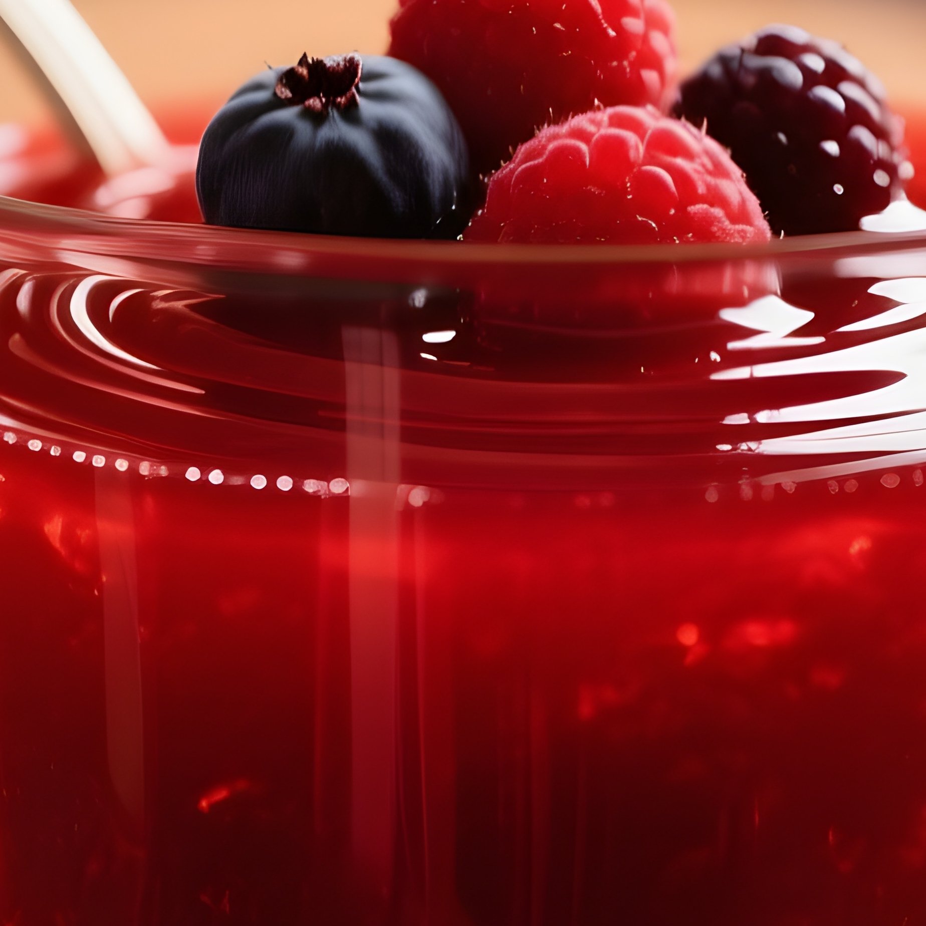 Kisiel Red Jelly In Glass Mug - Full Resolution Quality Preview