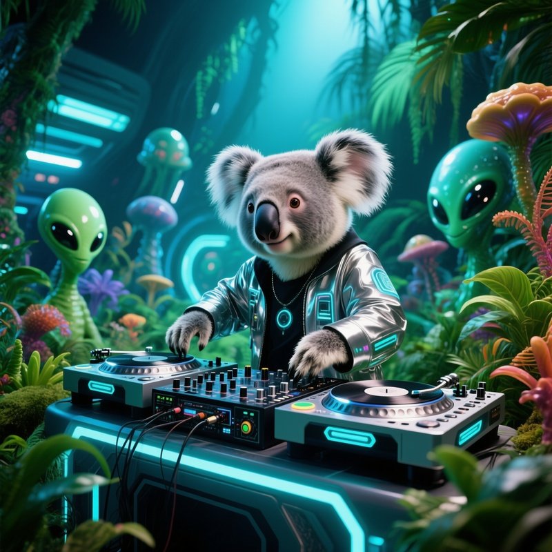 Koala Dj At Jungle Disco Alien