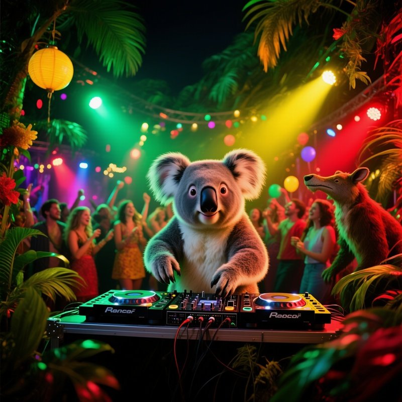Koala Dj At Jungle Disco Scene